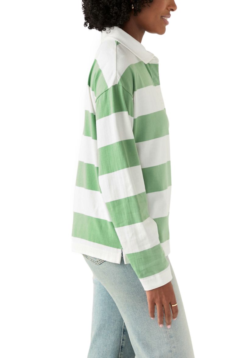 Womens Long Sleeve Rugby Top
