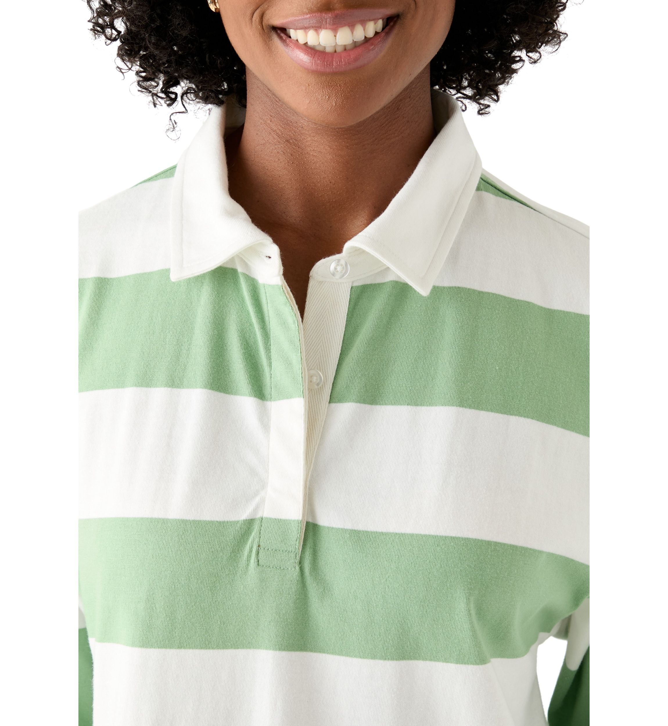Womens Long Sleeve Rugby Top