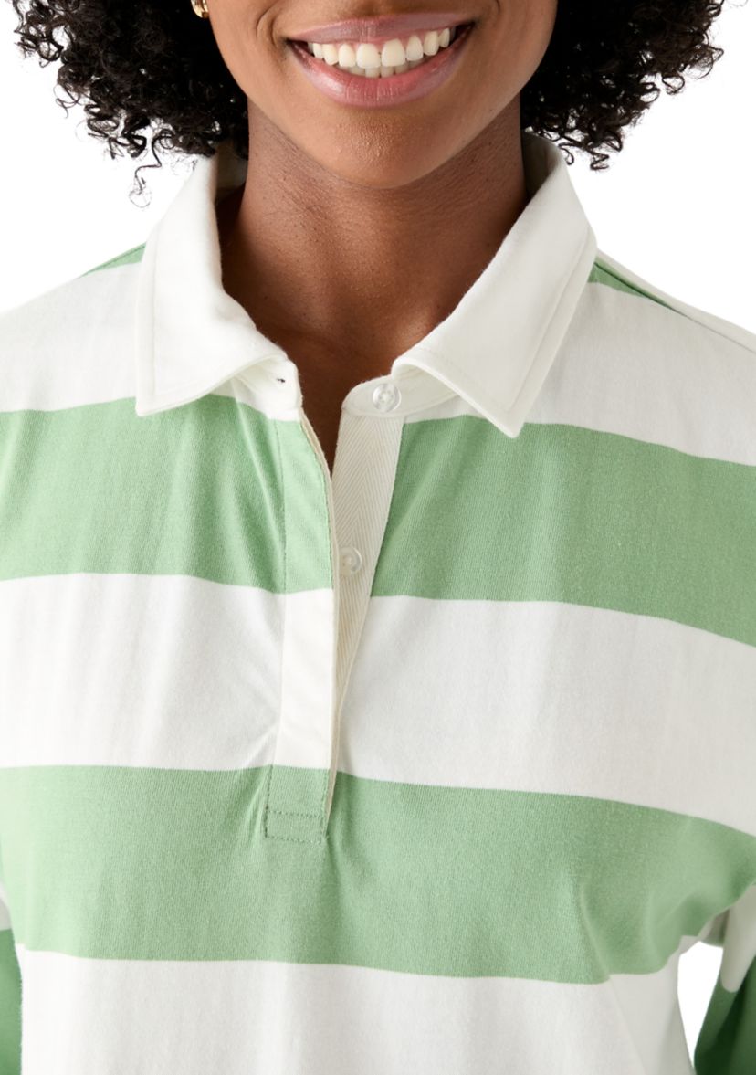 Womens Long Sleeve Rugby Top
