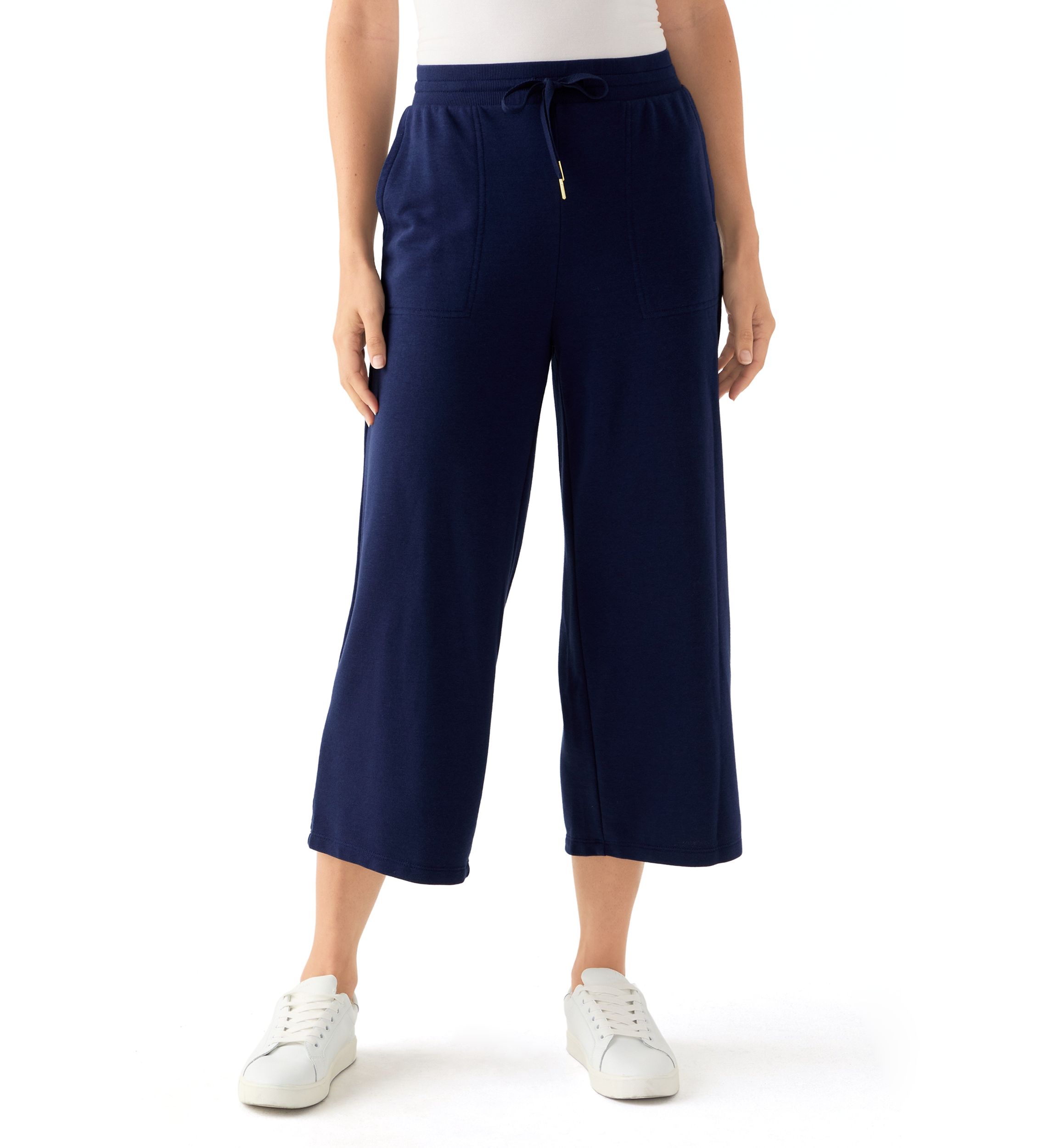 Womens Cropped Terry Pants