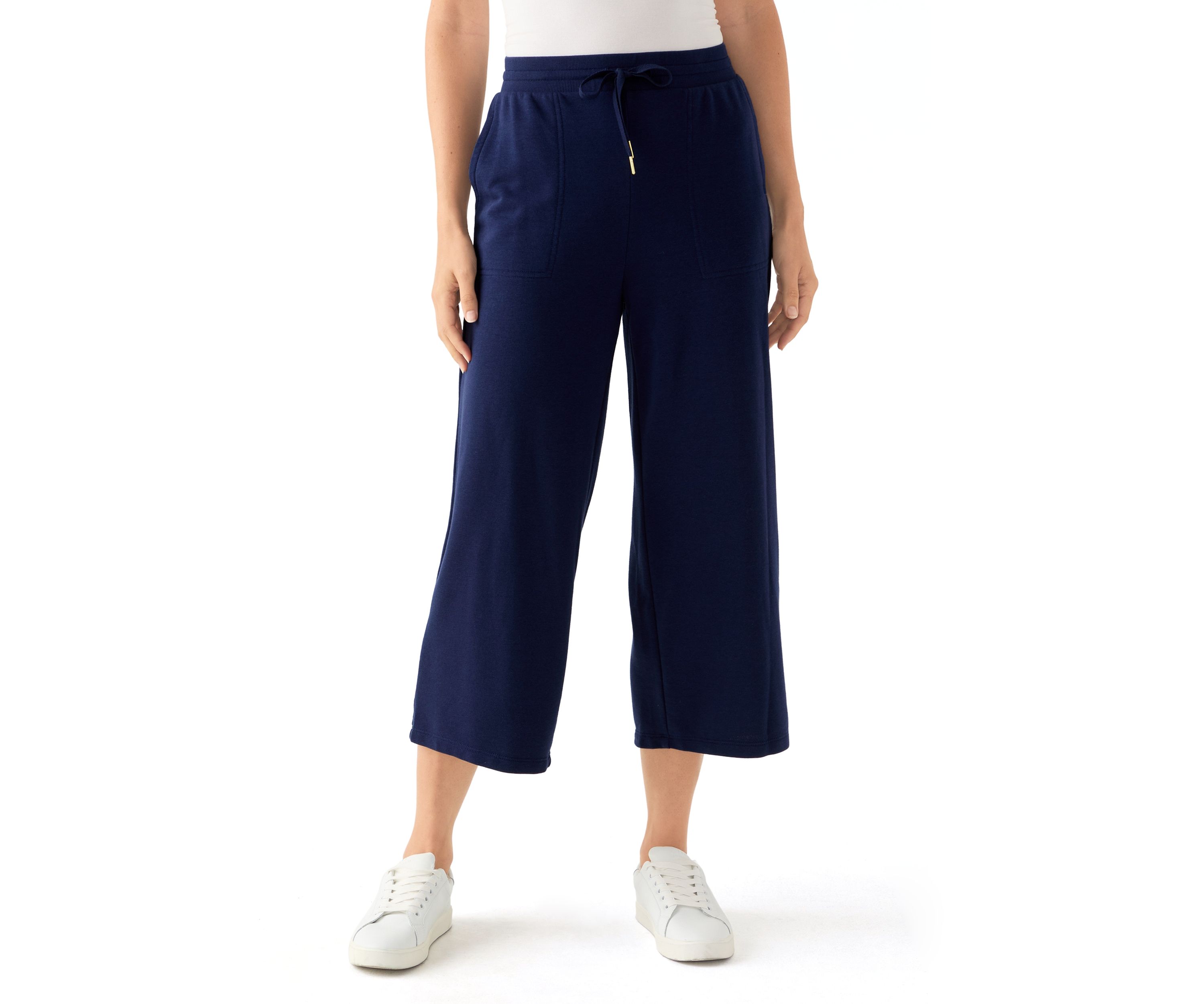 Womens Cropped Terry Pants