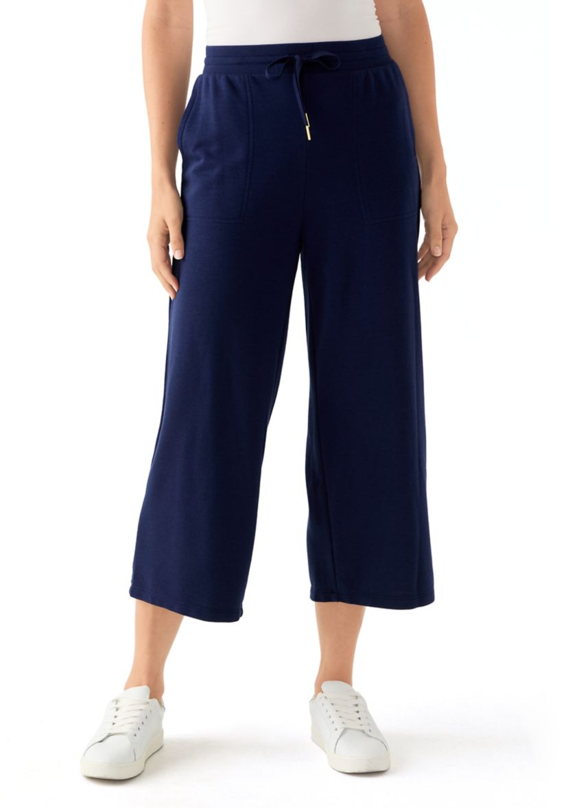Womens Cropped Terry Pants