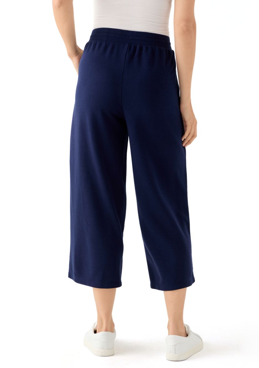 Womens Cropped Terry Pants