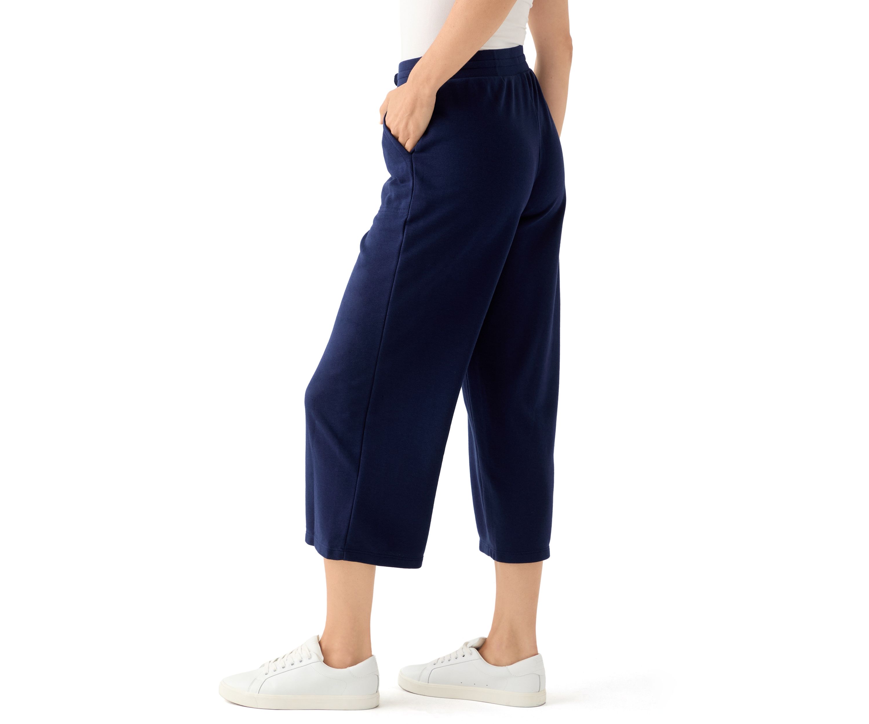 Womens Cropped Terry Pants