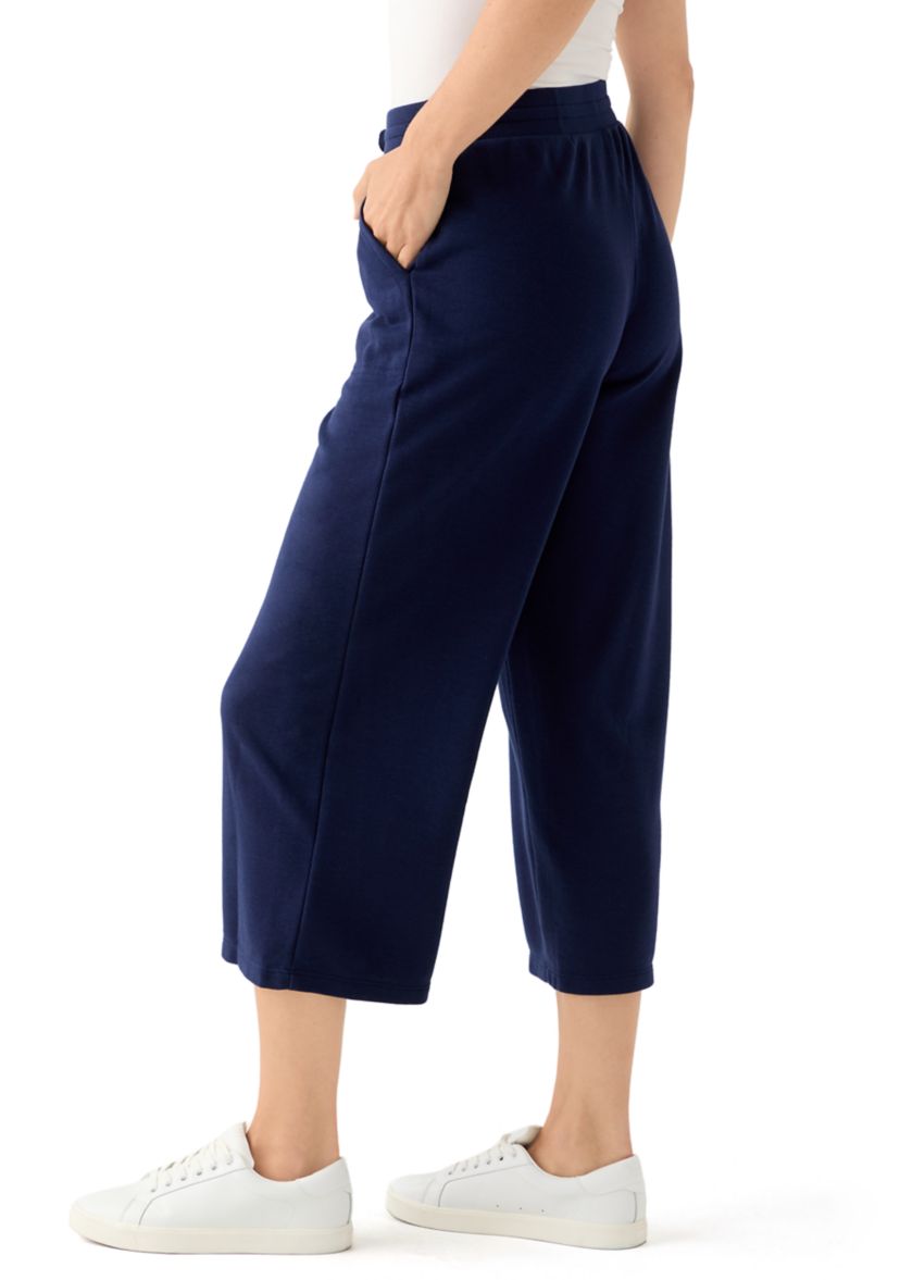 Womens Cropped Terry Pants