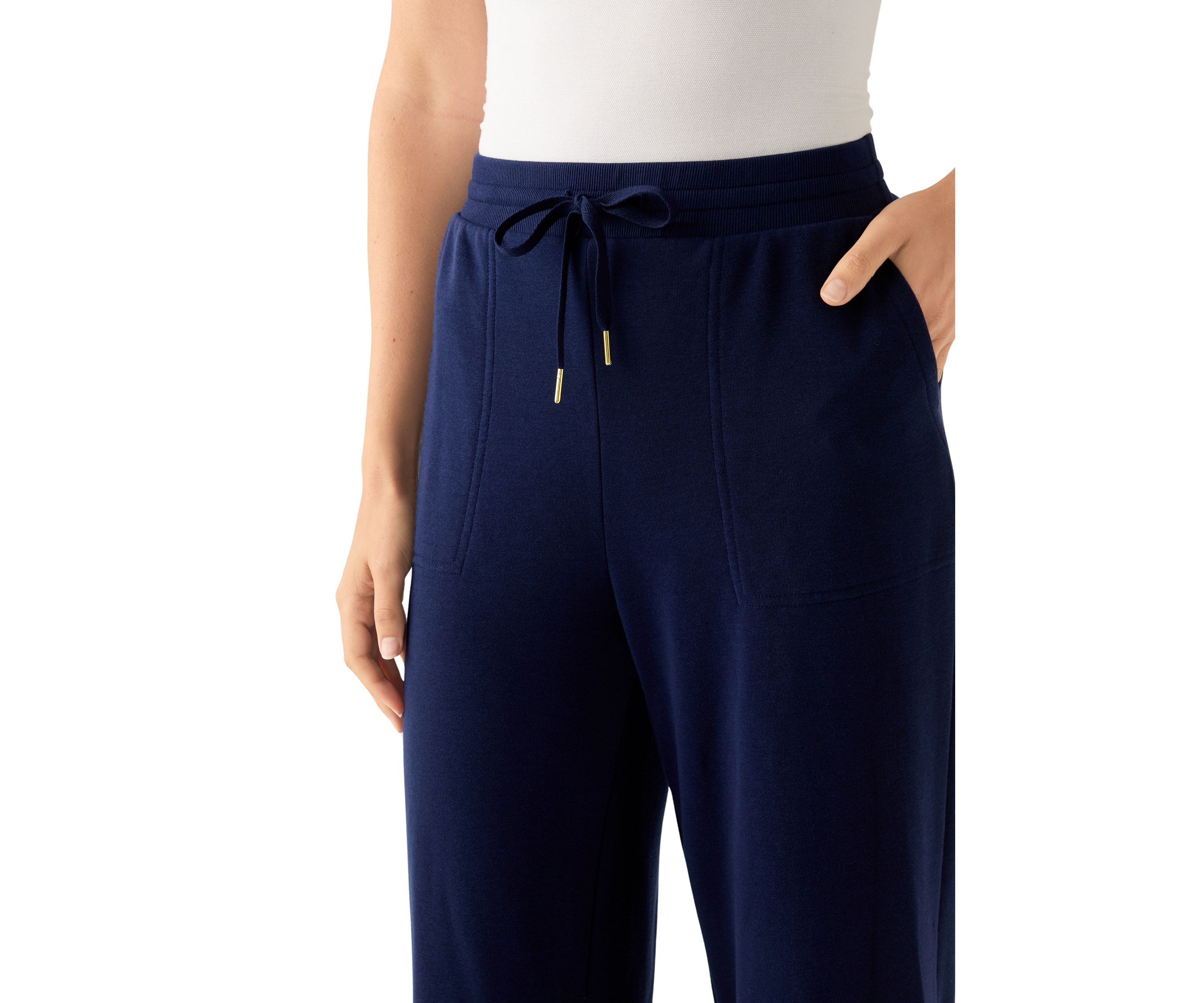 Womens Cropped Terry Pants