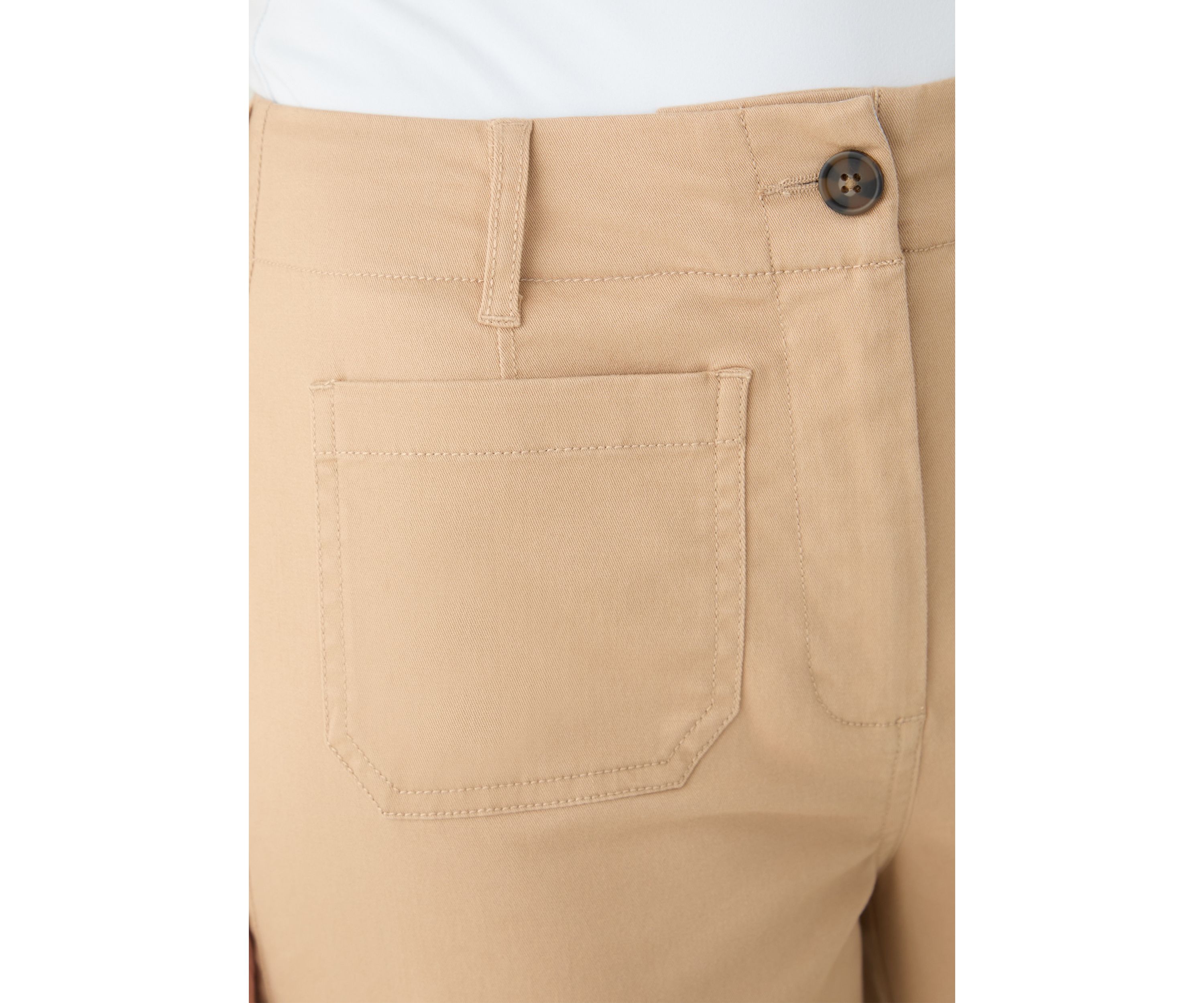 Womens Wide Leg Chino Pants