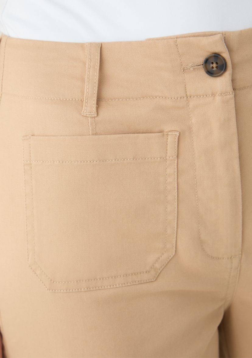 Womens Wide Leg Chino Pants