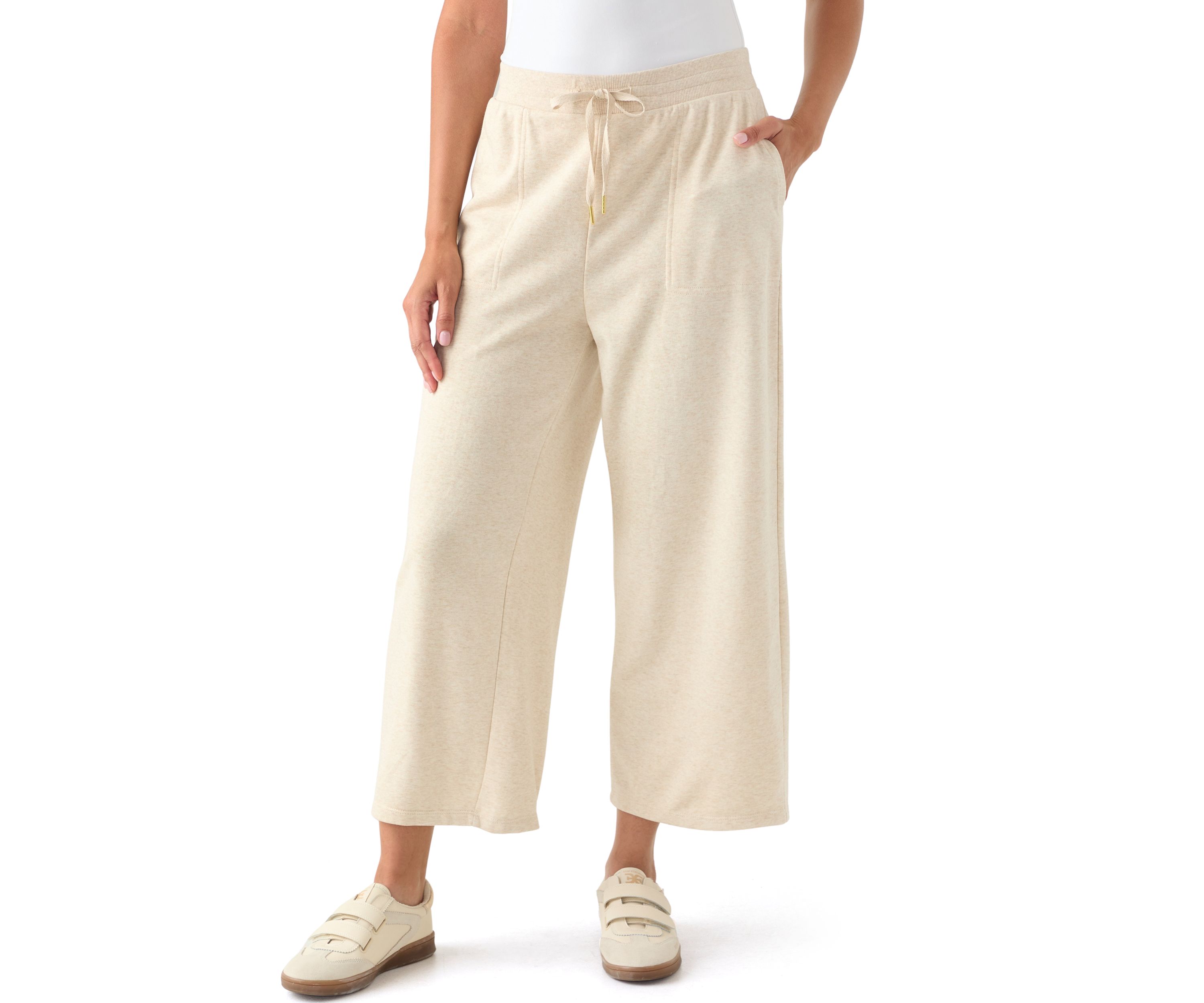 Womens Cropped Terry Pants