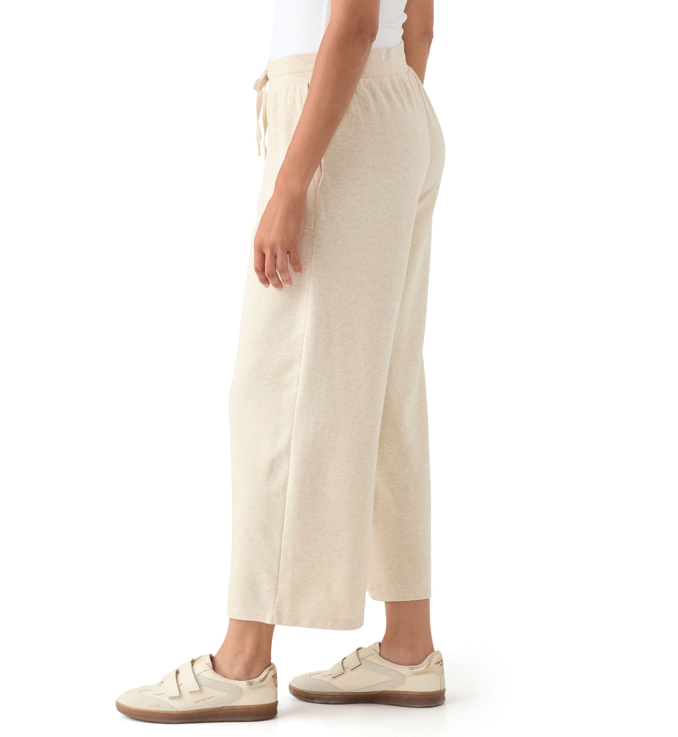 Womens Cropped Terry Pants