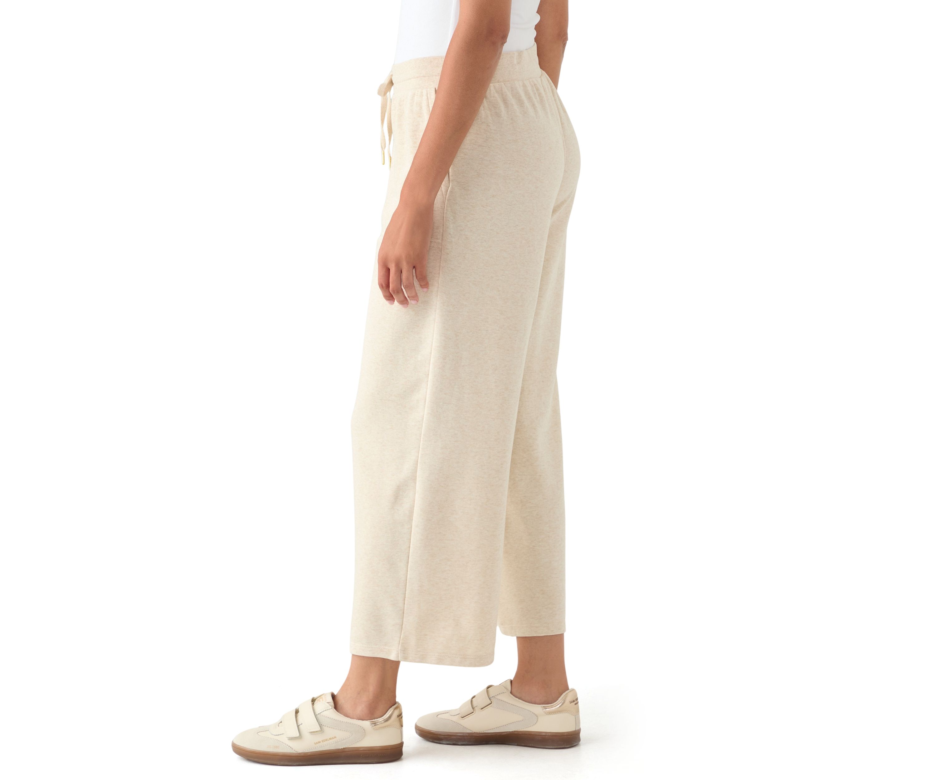 Womens Cropped Terry Pants