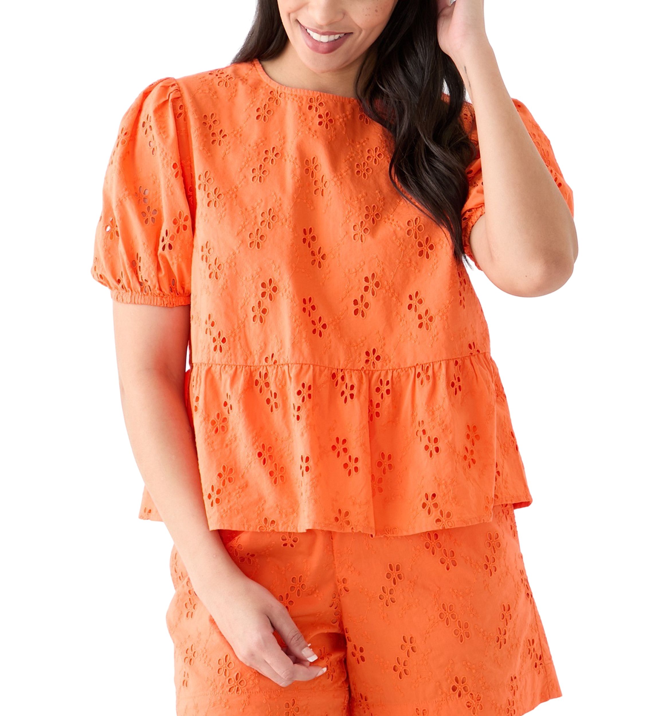 Womens Short Sleeve Bow Back Top