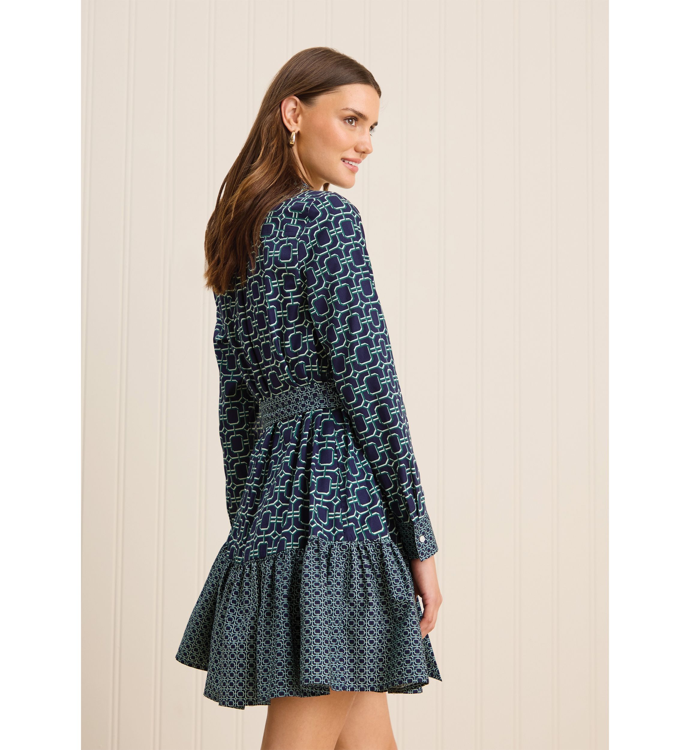 Sewing Down South x Crown & Ivy™ Long Sleeve Dress with Sash