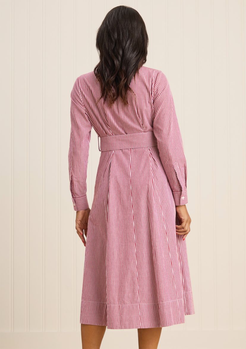 Sewing Down South x Crown & Ivy™ Sew Merry Button Front Midi Dress