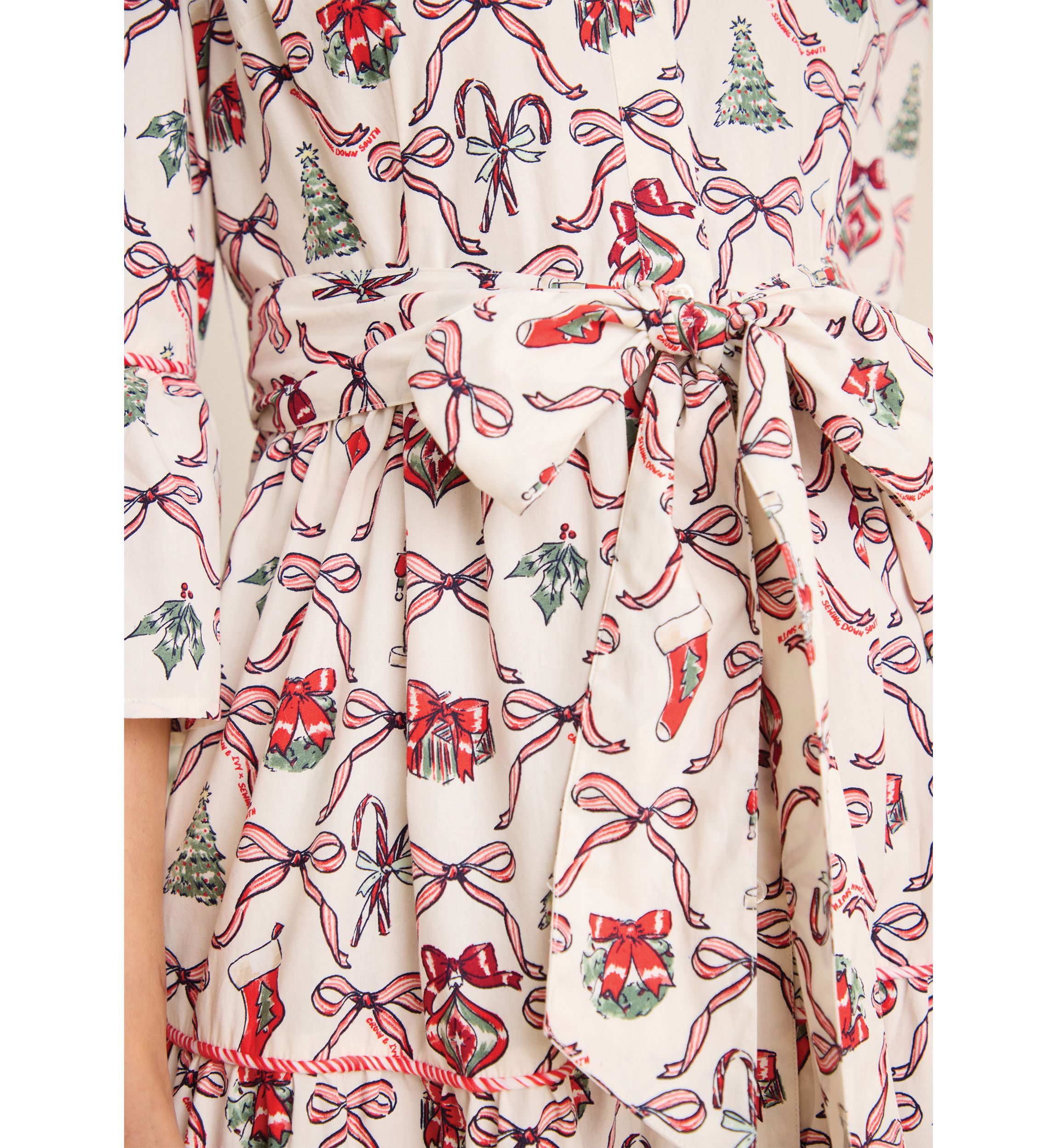 Sewing Down South x Crown & Ivy™ Long Sleeve Maxi Dress with Sash