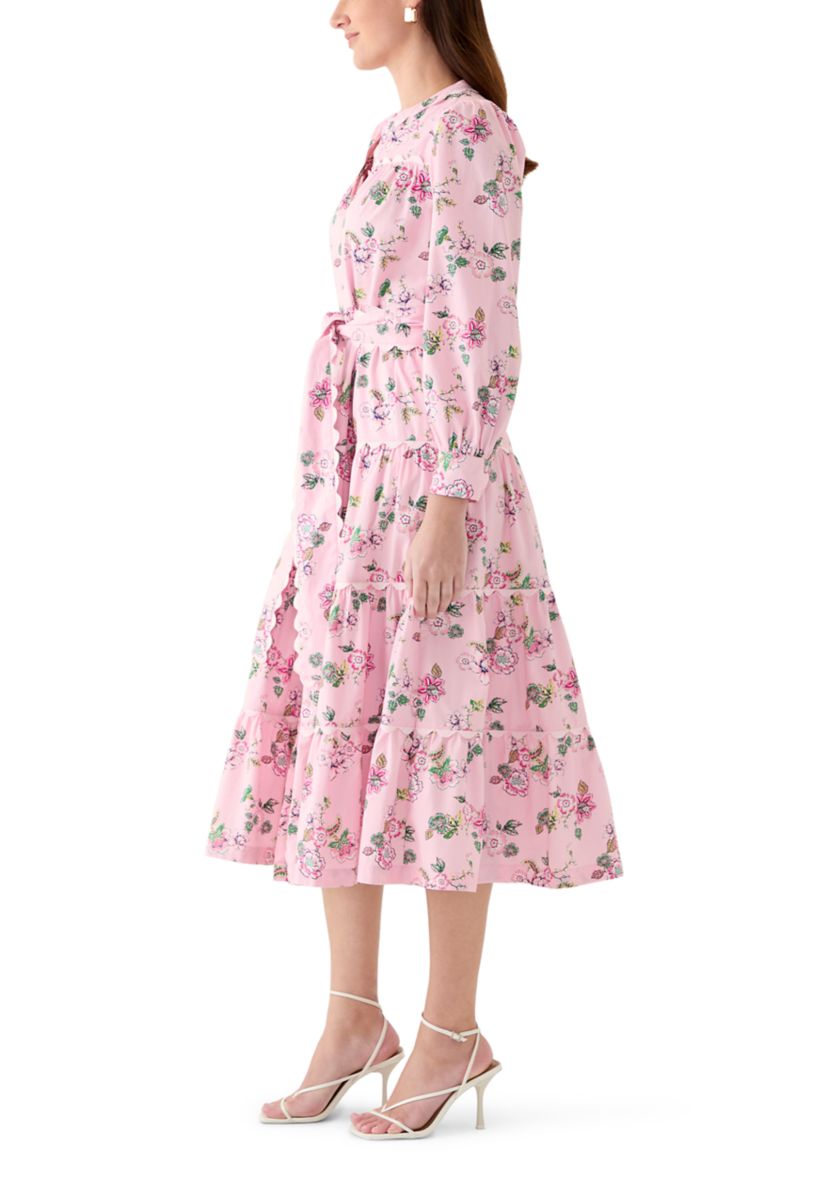midi lavender cocktail dress Lavender Midi Dress – Lilac Floral Lace Corset Style M / Lilac Floral