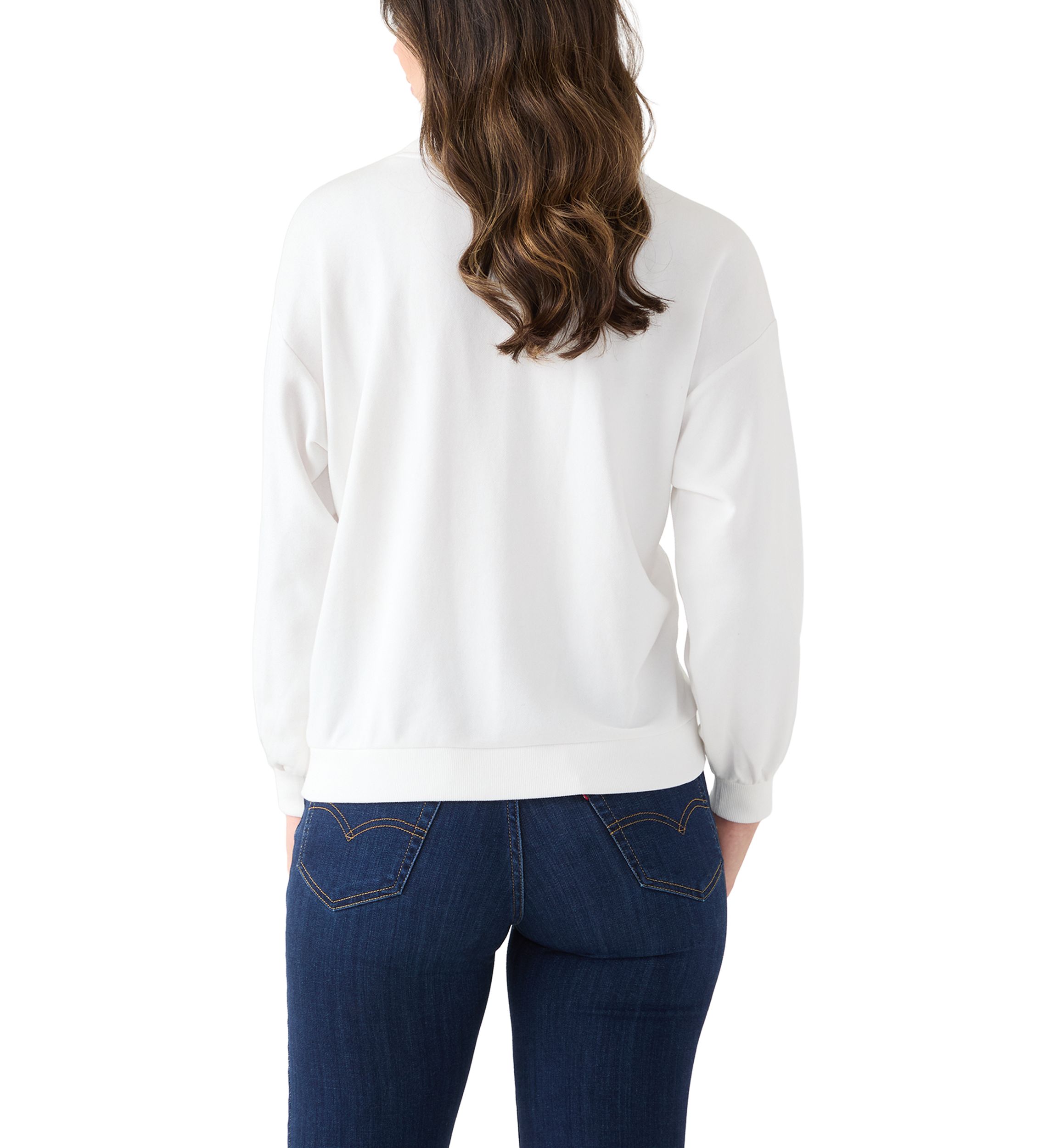 Womens Long Sleeve Embellished Sweatshirt