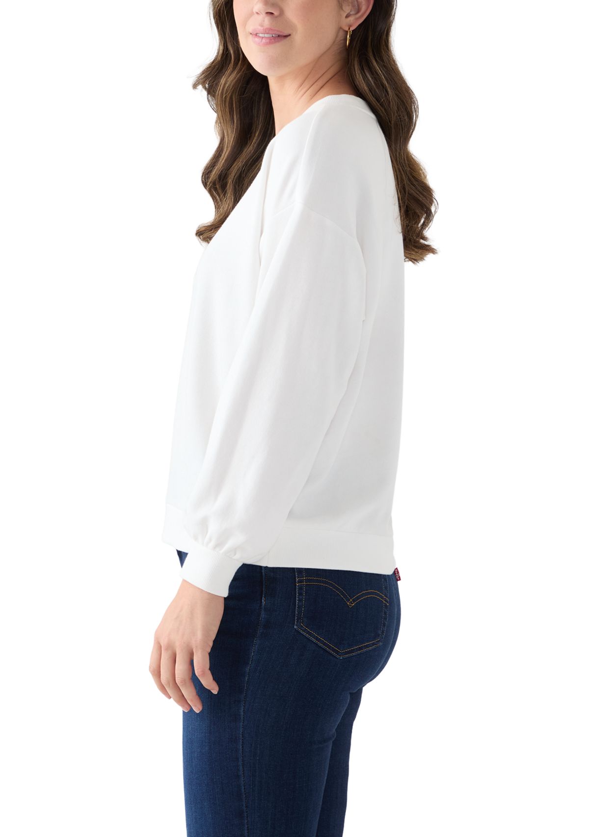 Womens Long Sleeve Embellished Sweatshirt