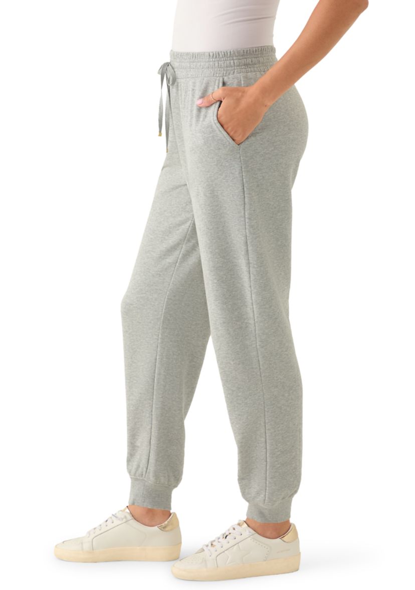 Womens Terry Heather Jogger Pants