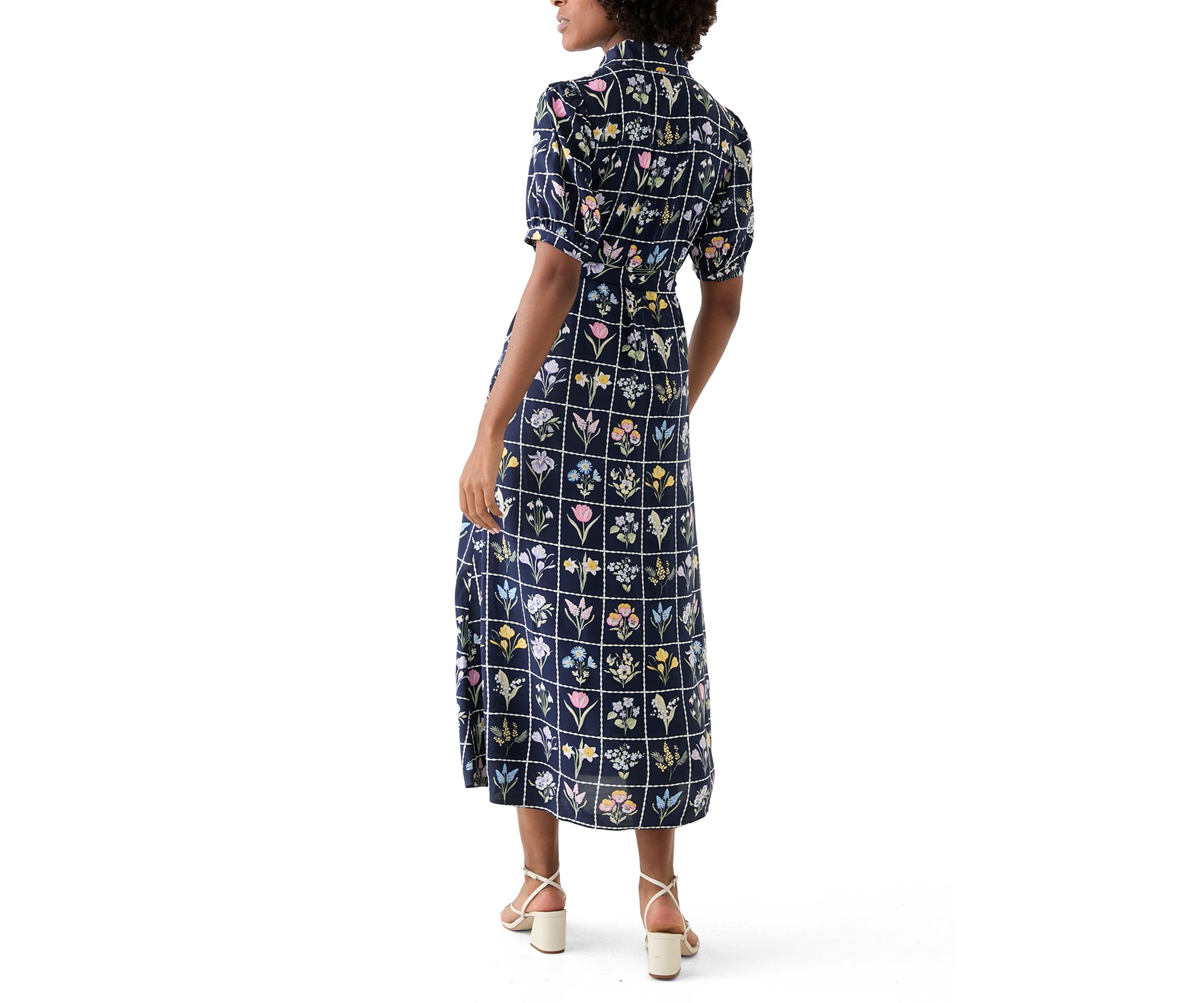 Womens Short Sleeve Belted Shirtdress 
