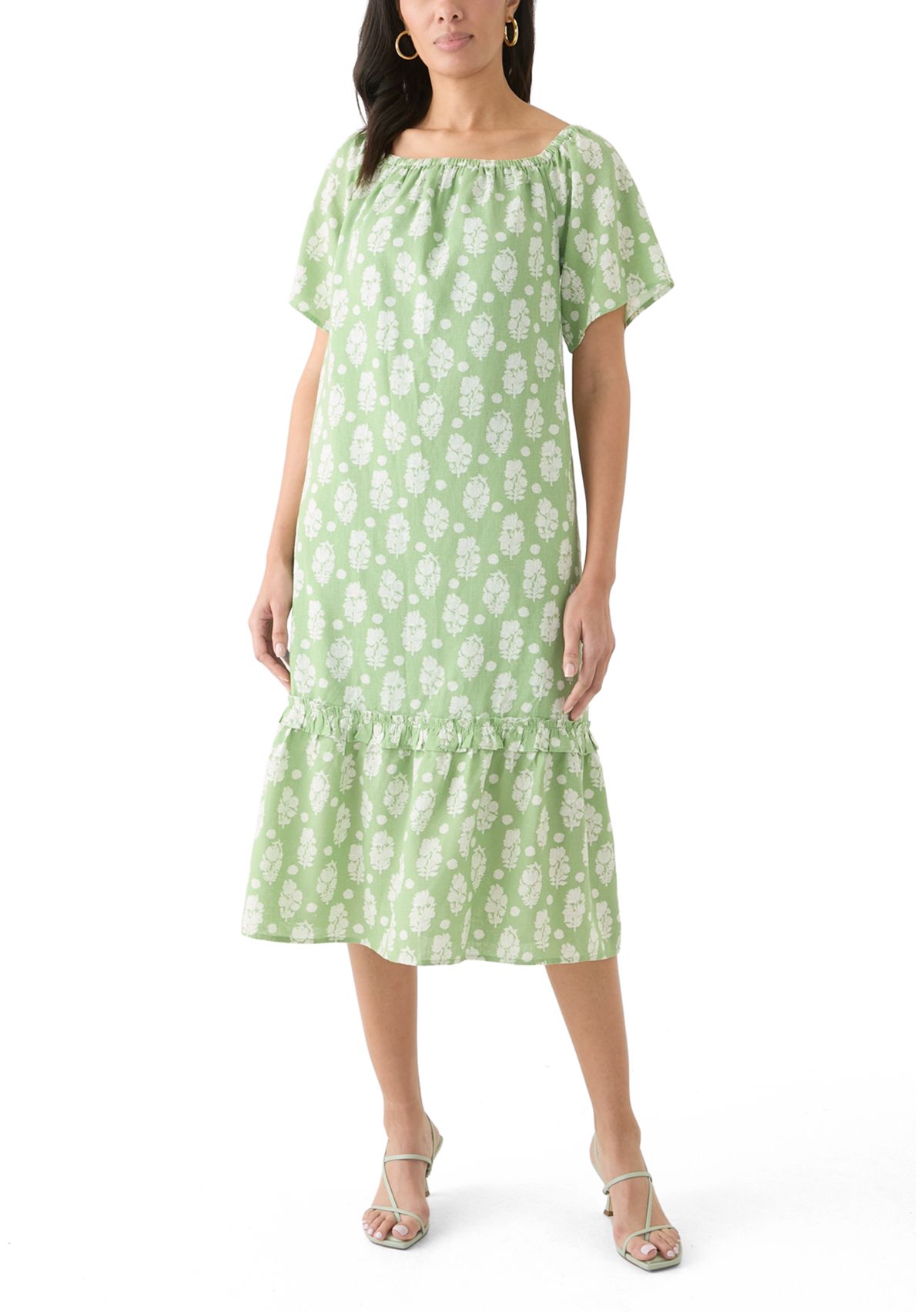 Womens Printed House Shift Dress