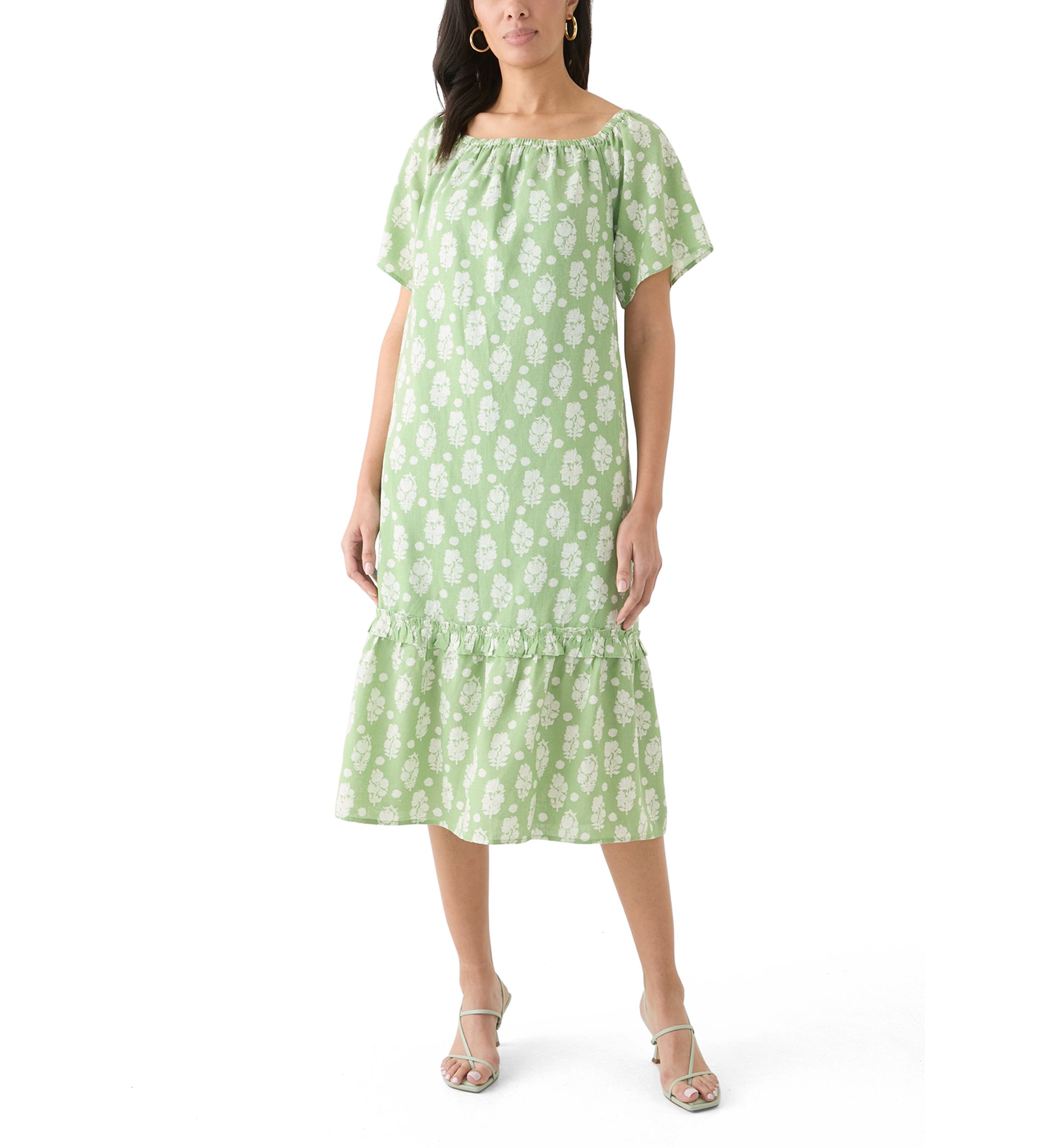 Womens Printed House Shift Dress