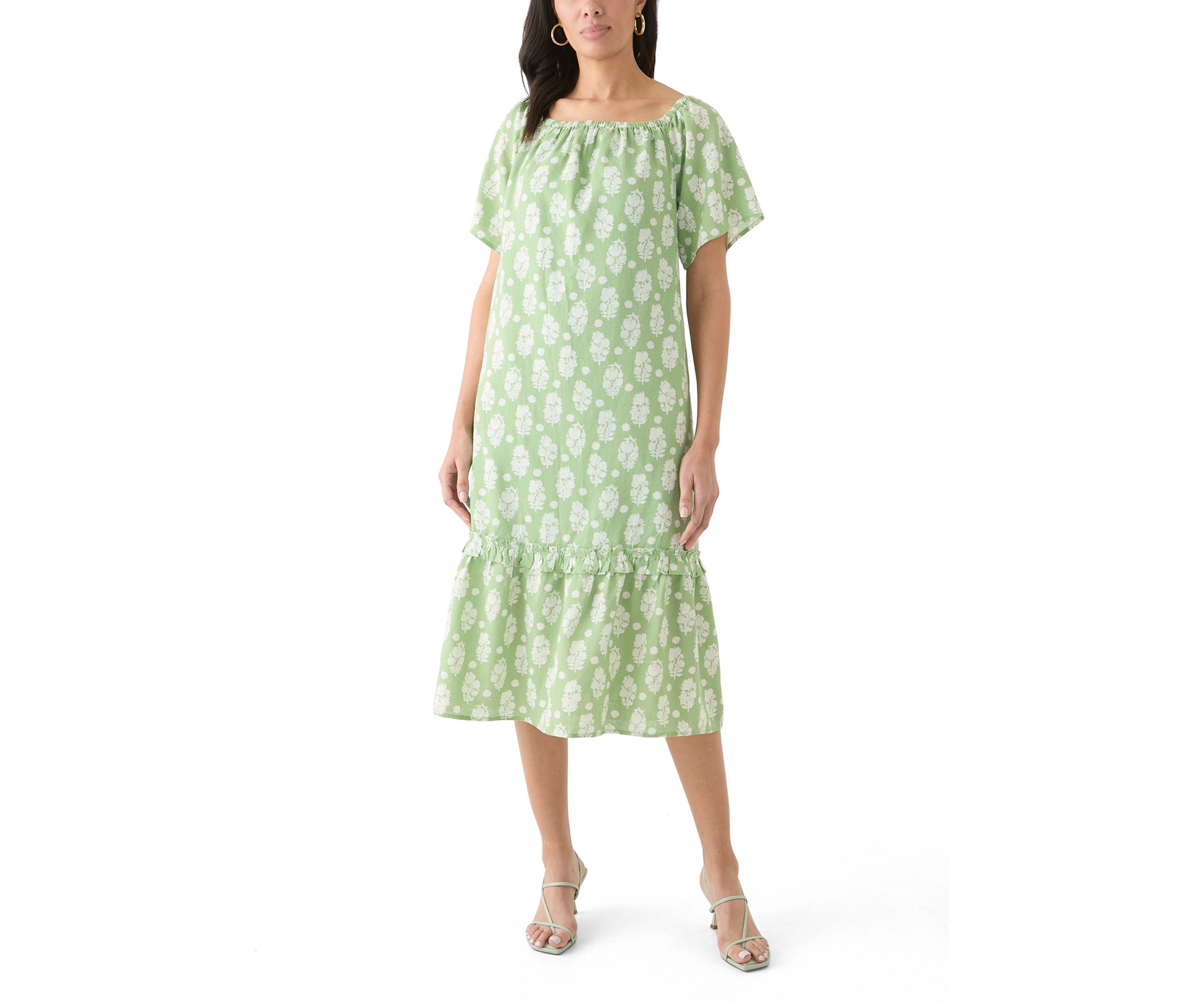 Womens Printed House Shift Dress