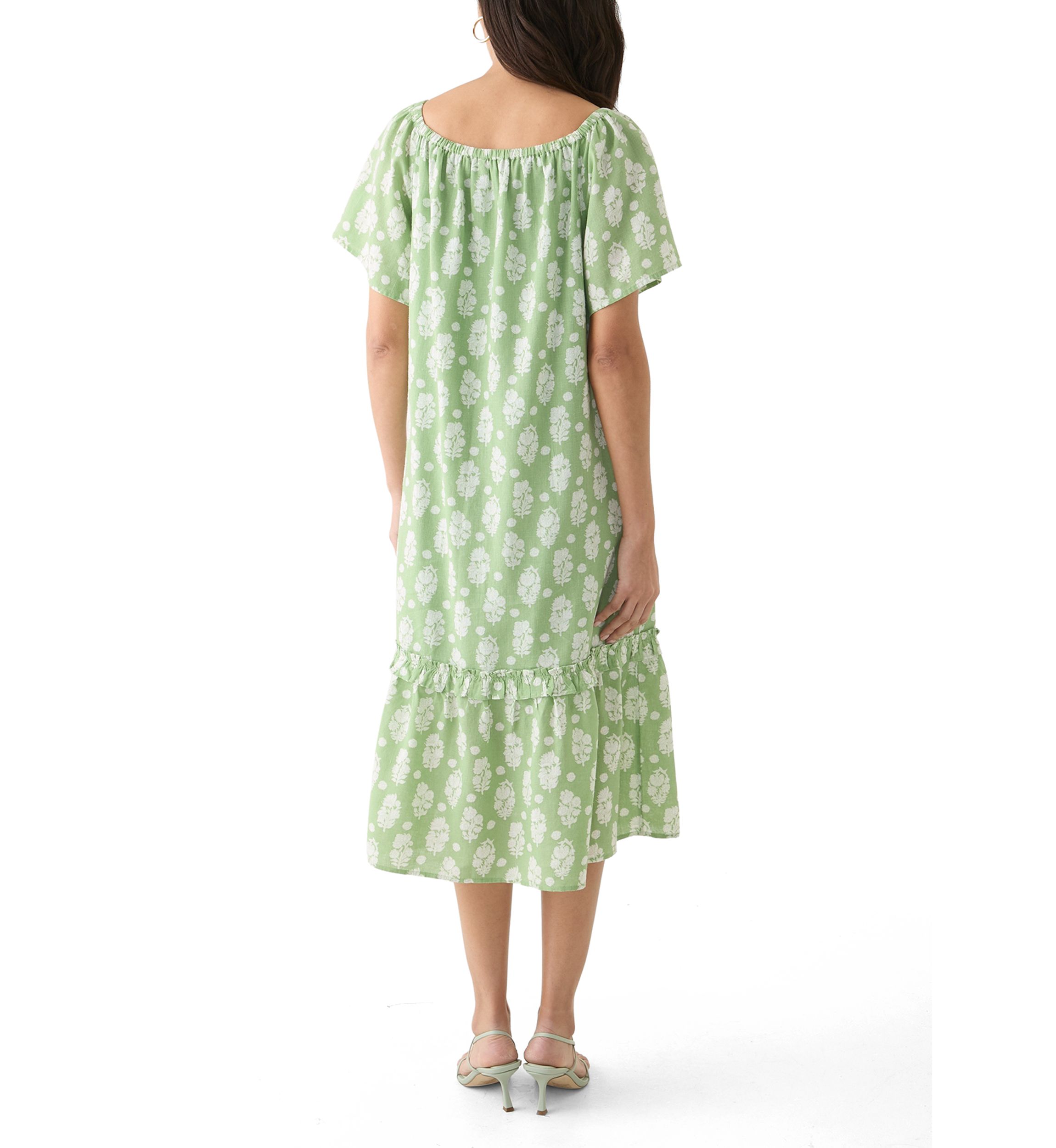 Womens Printed House Shift Dress