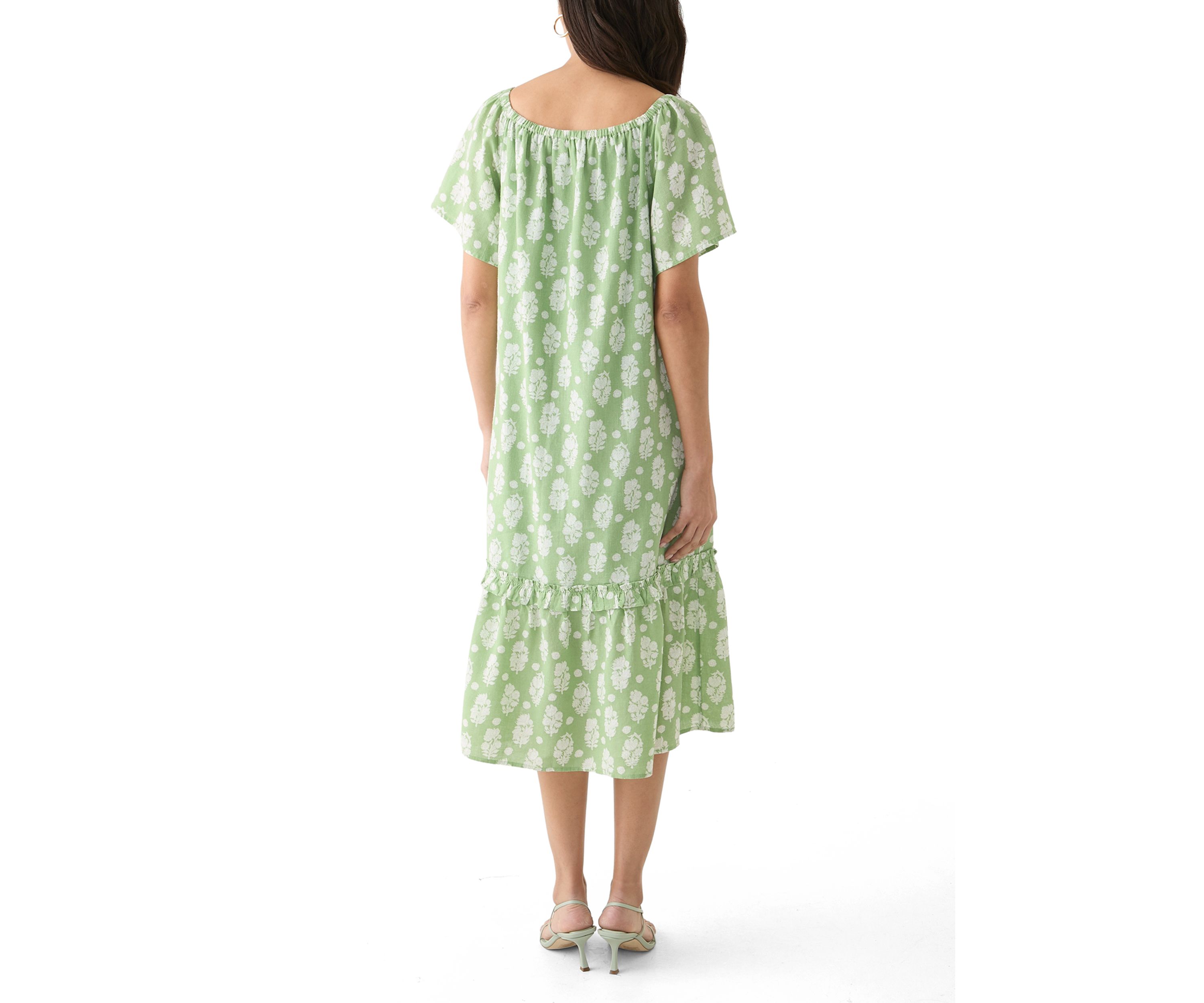 Womens Printed House Shift Dress
