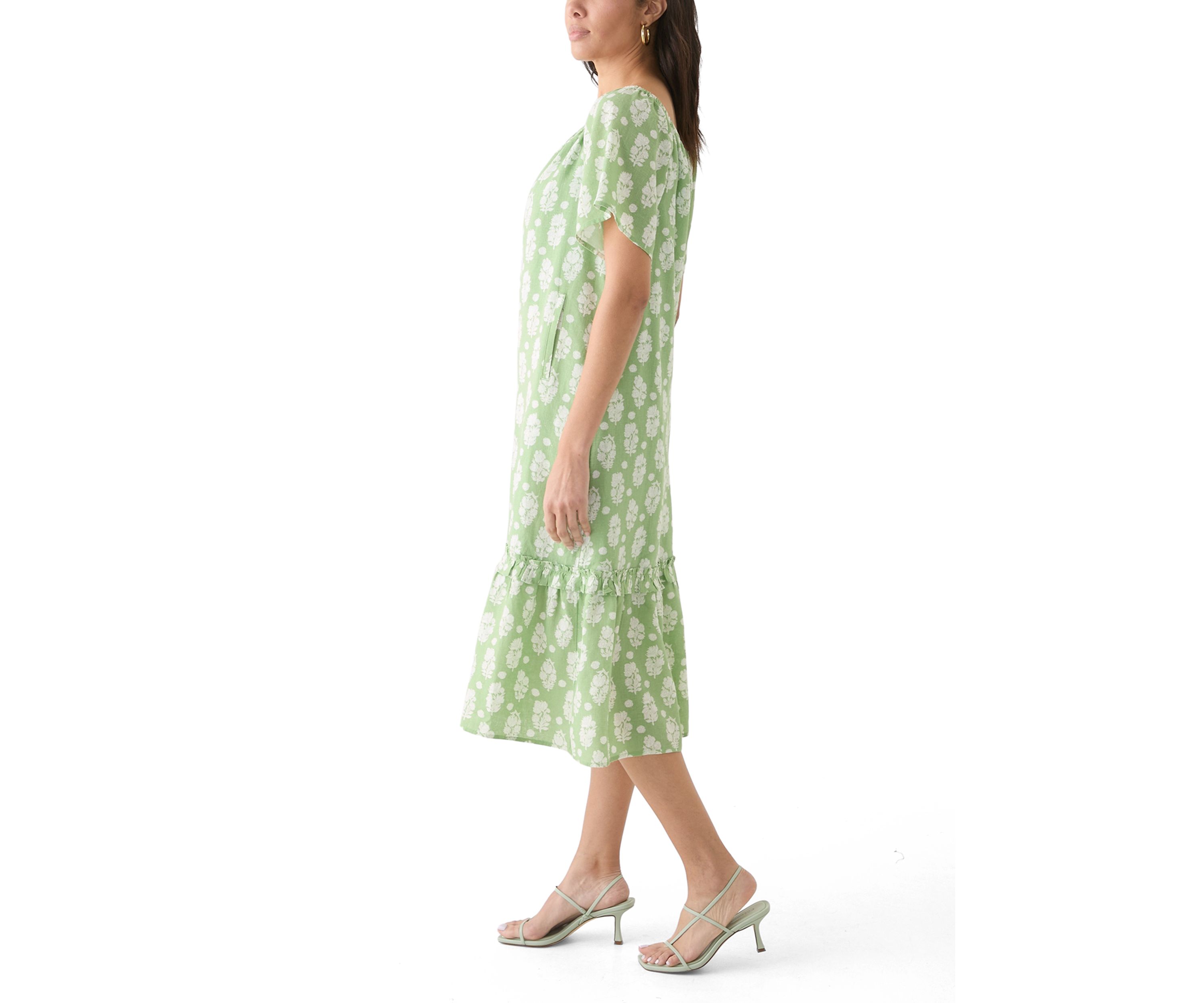 Womens Printed House Shift Dress