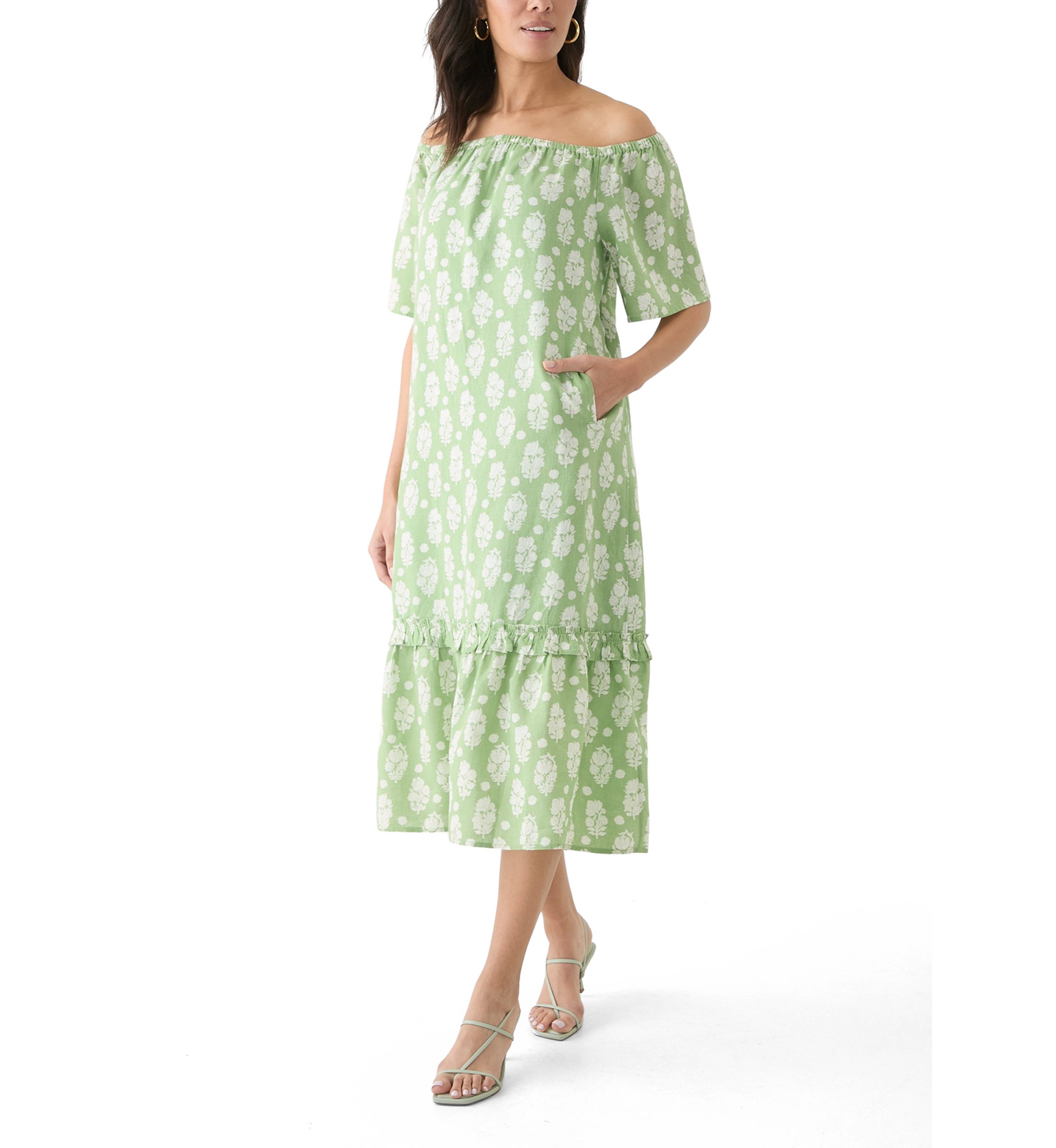 Womens Printed House Shift Dress