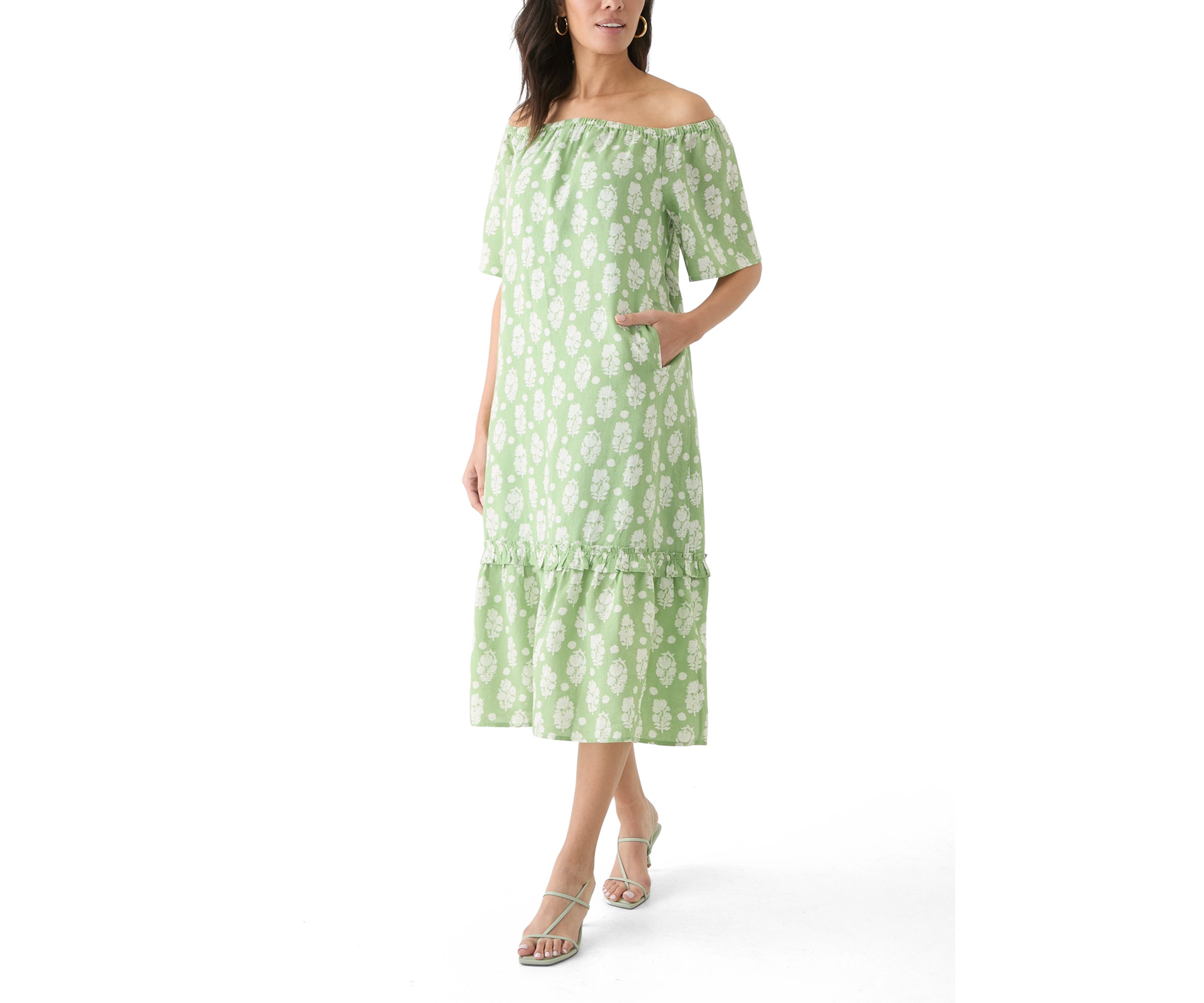 Womens Printed House Shift Dress