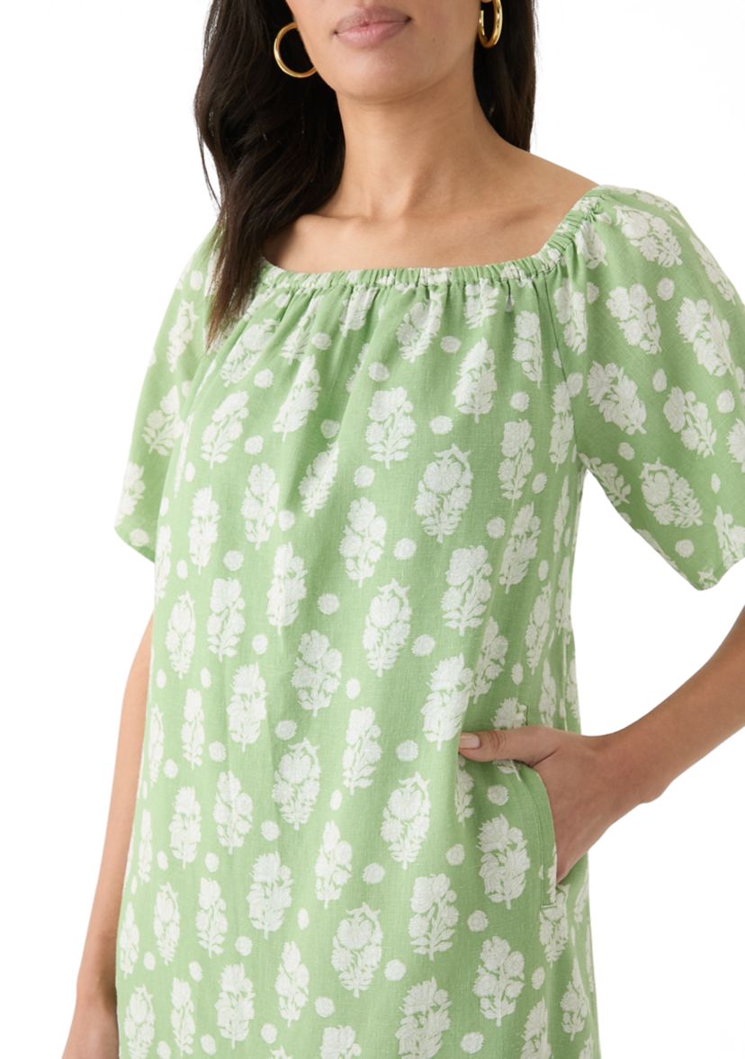 Womens Printed House Shift Dress