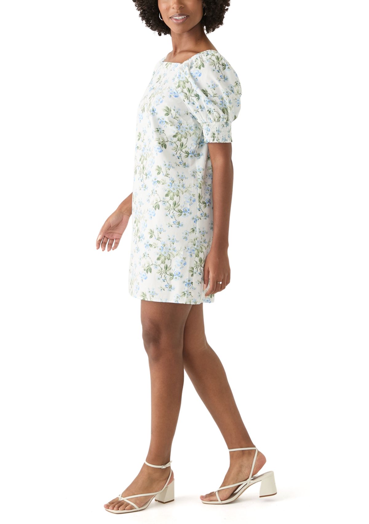 Womens Floral Printed Shift Dress
