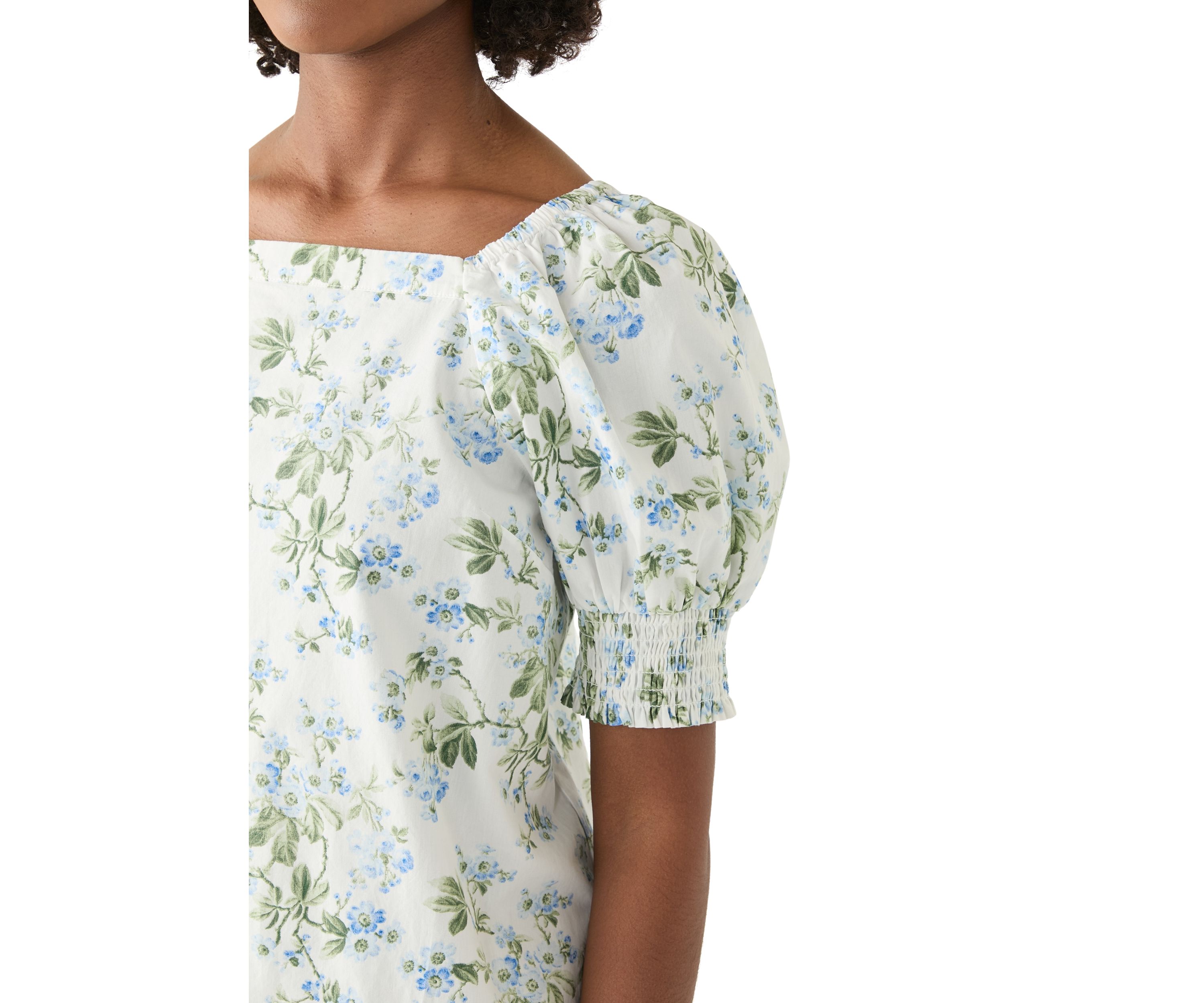 Womens Floral Printed Shift Dress
