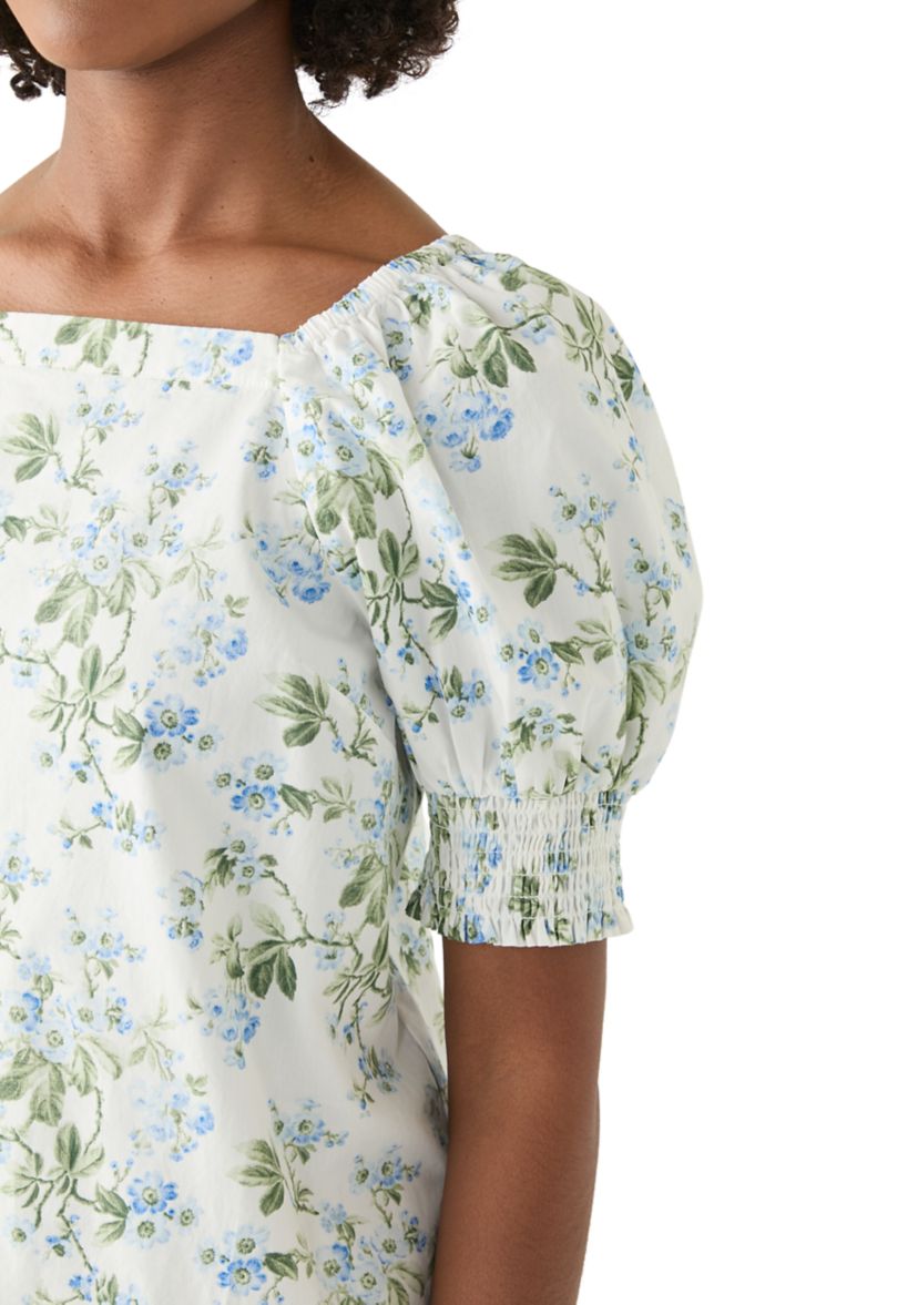 Womens Floral Printed Shift Dress