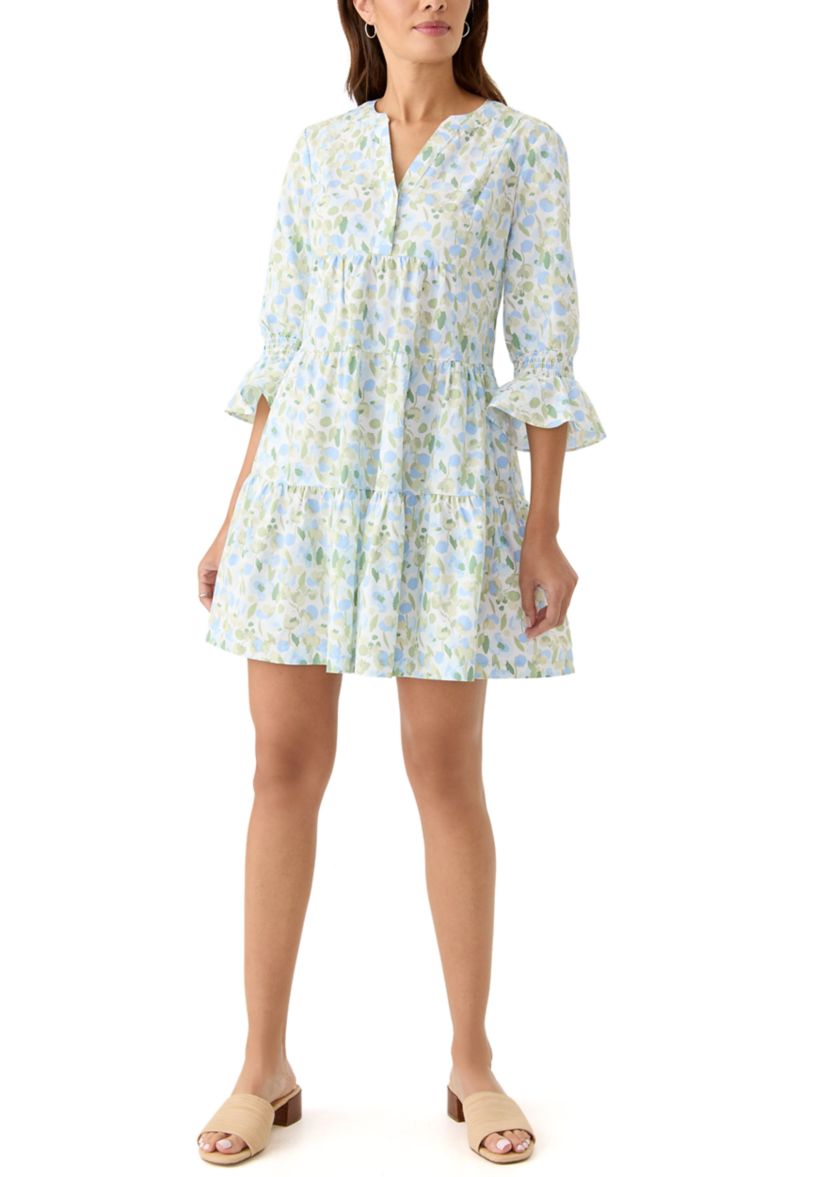 Womens Printed Tier Dress