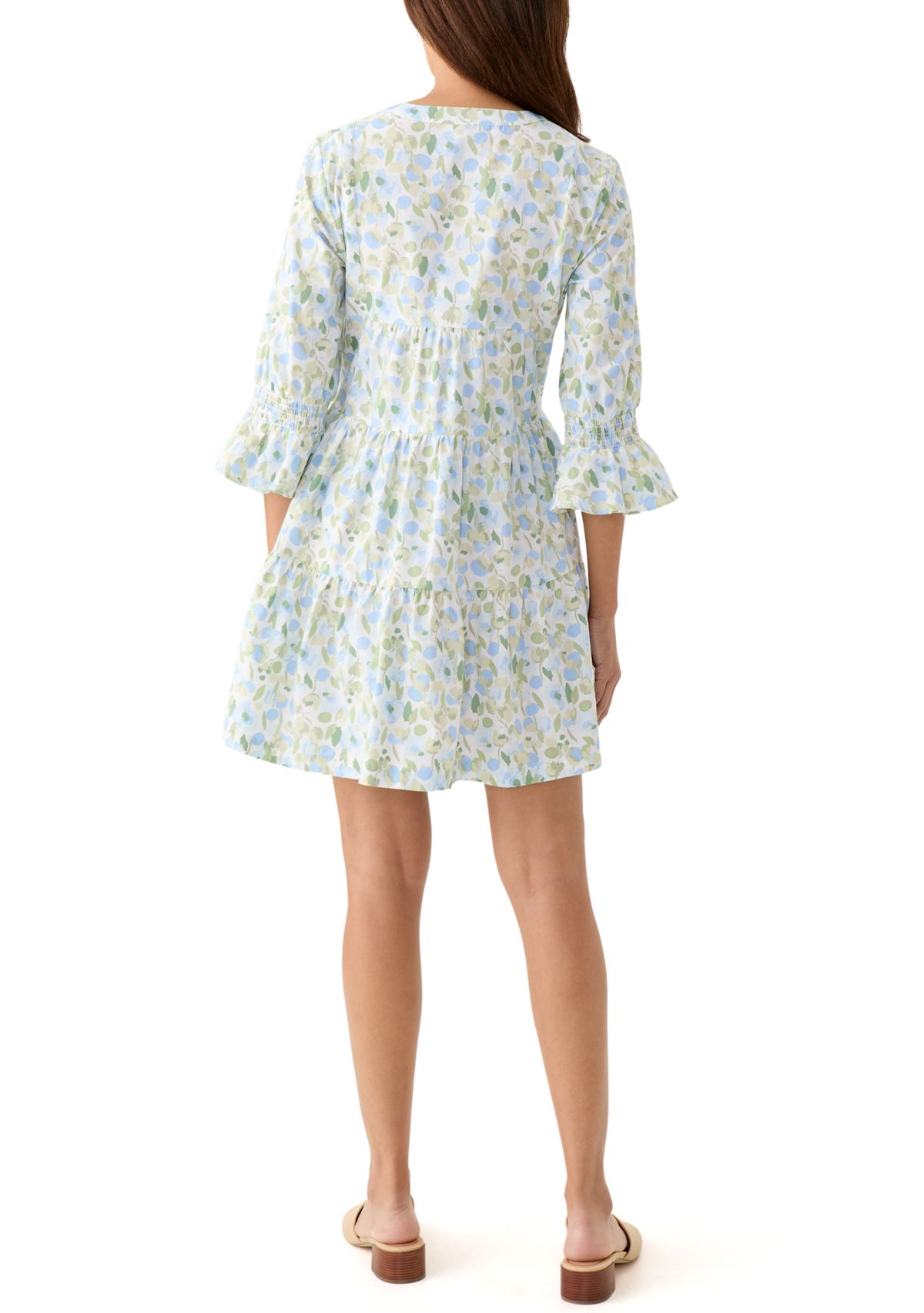 Womens Printed Tier Dress