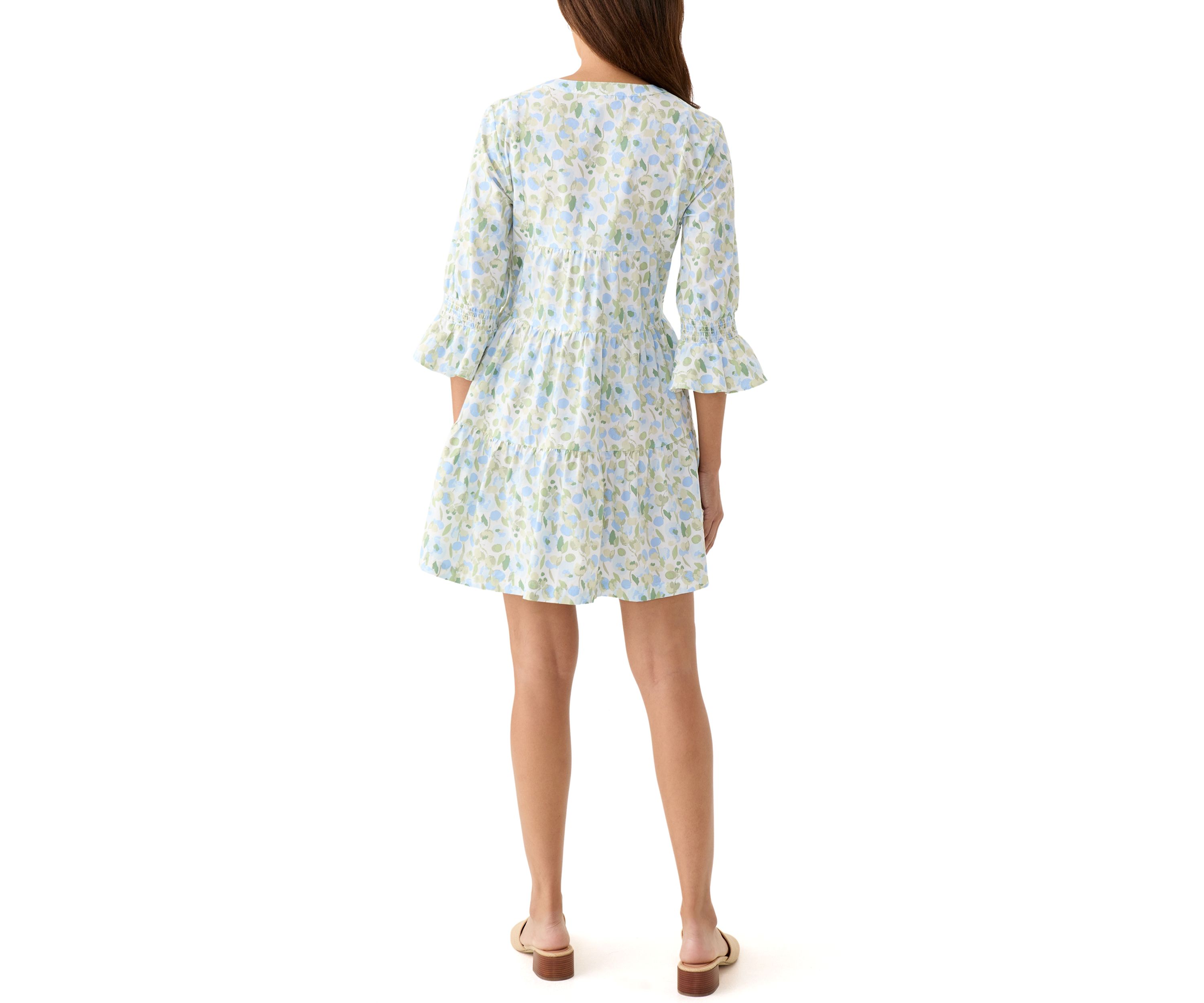 Womens Printed Tier Dress