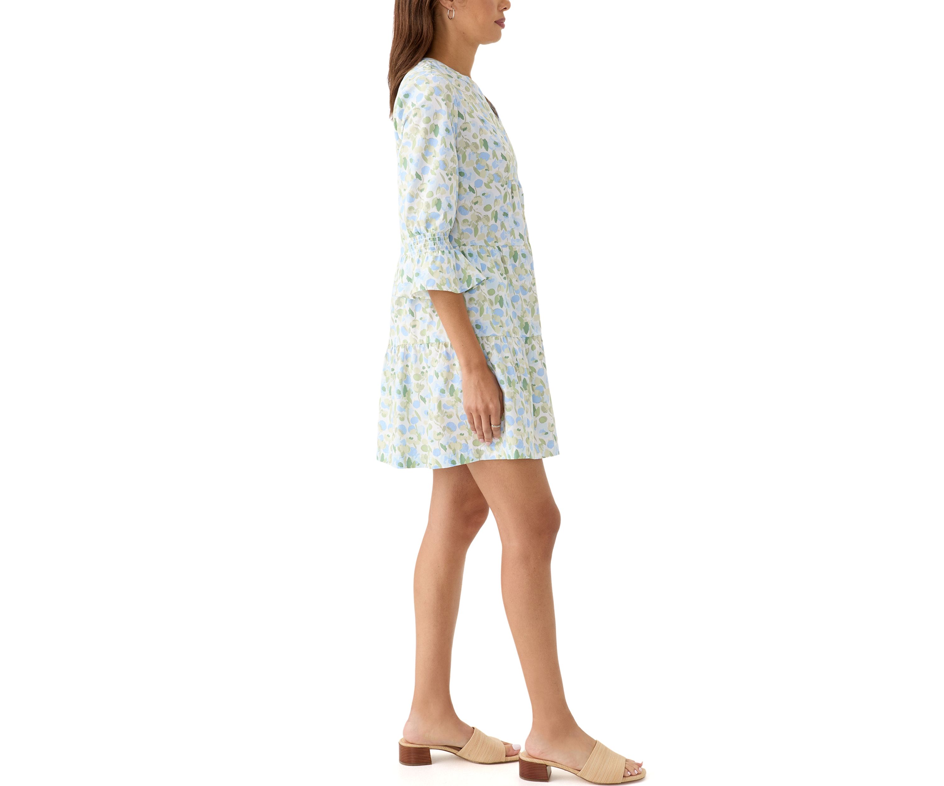 Womens Printed Tier Dress