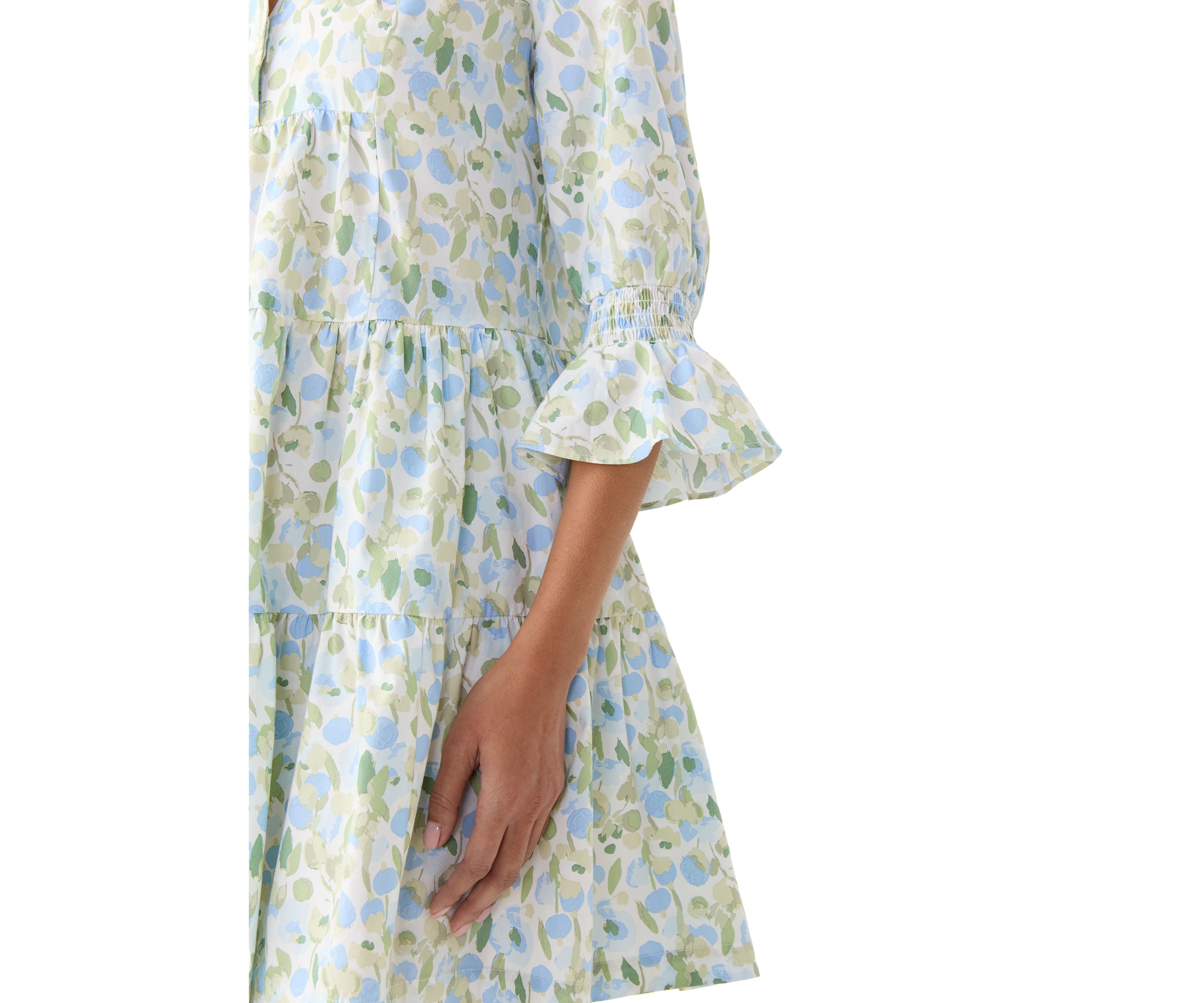 Womens Printed Tier Dress