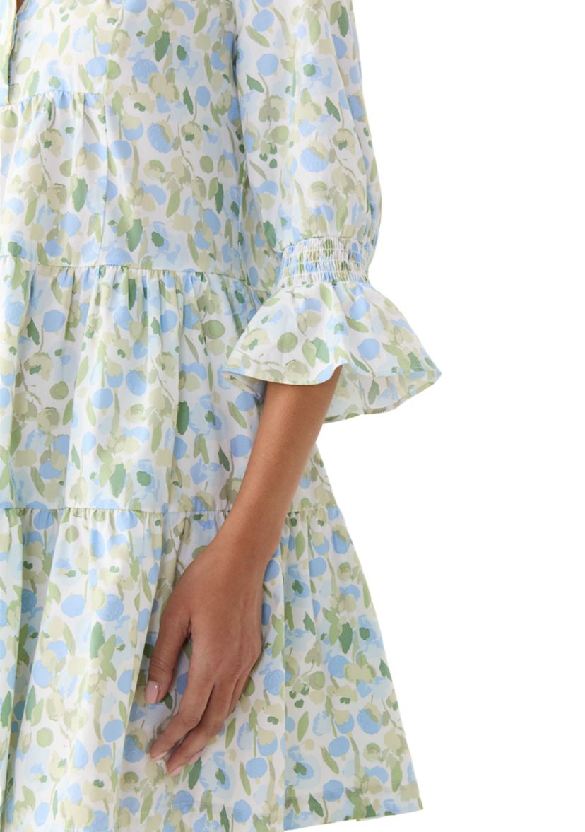 Womens Printed Tier Dress