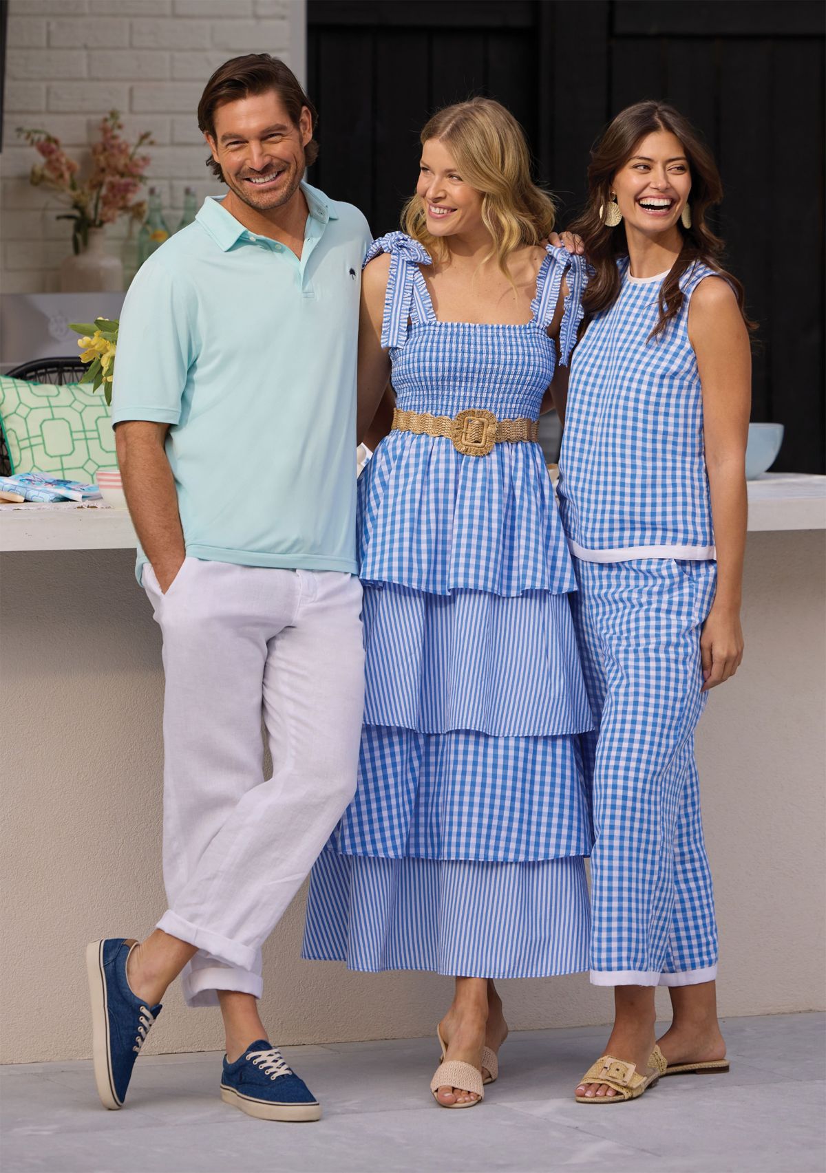 Sewing Down South x Crown & Ivy™ Rachel Tiered Maxi Dress with Ties