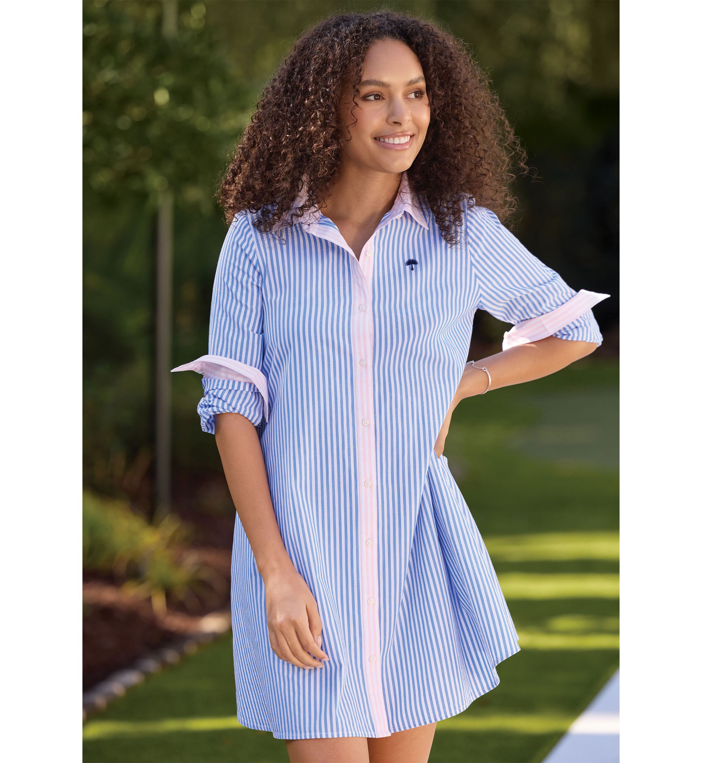 Sewing Down South x Crown & Ivy™ Murray Long Sleeve Shirtdress