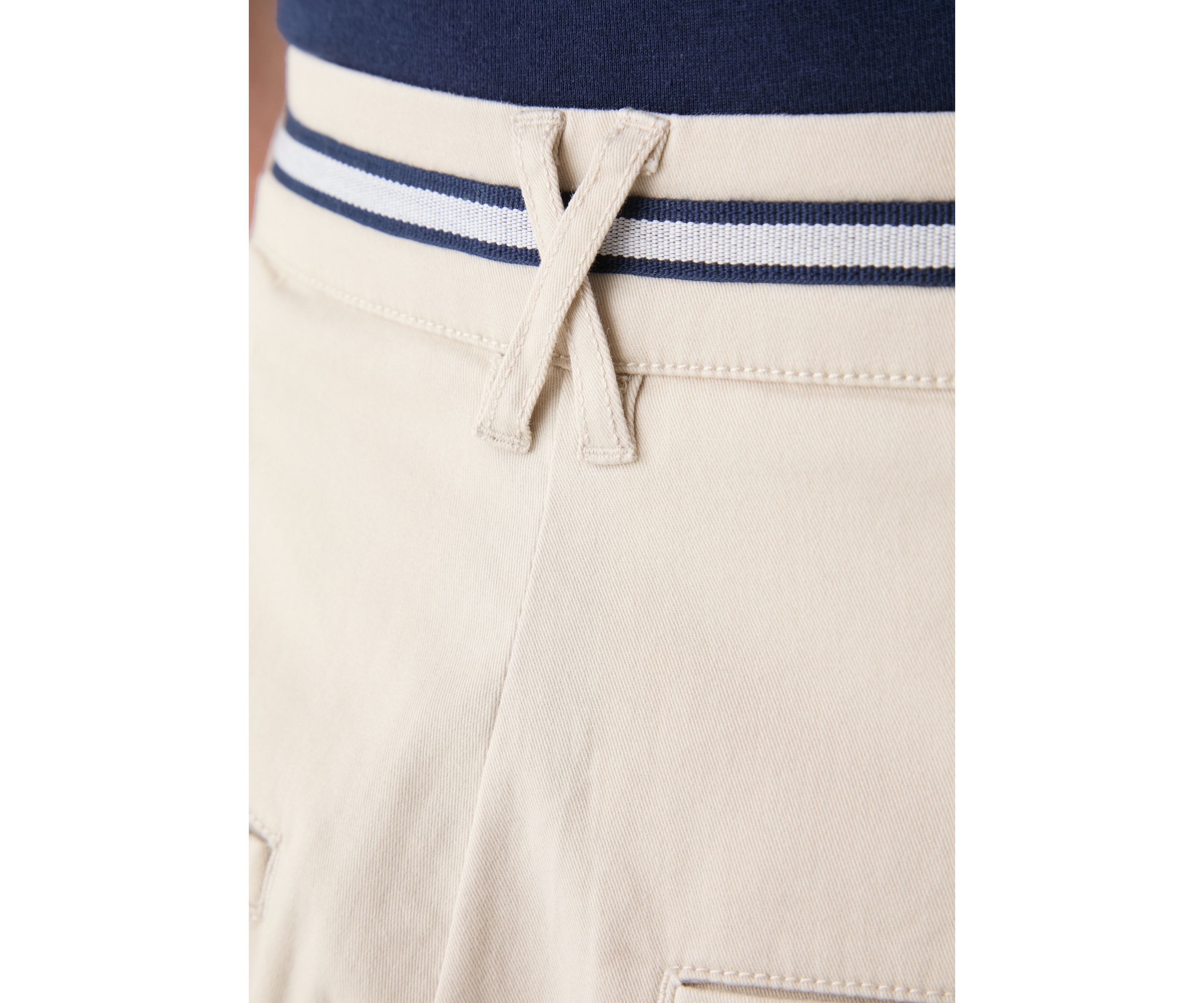 Womens High Rise Pleated Shorts