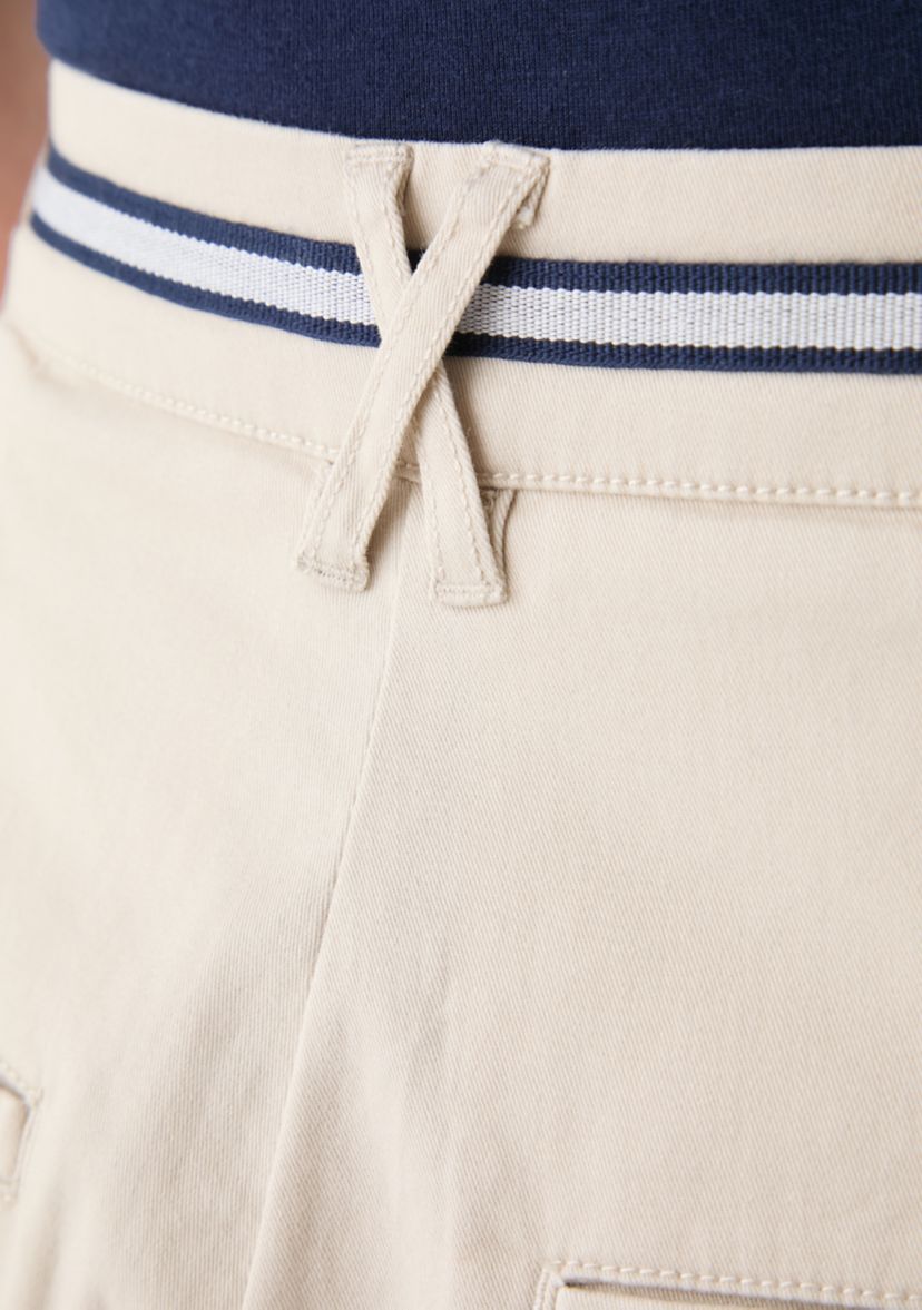 Womens High Rise Pleated Shorts