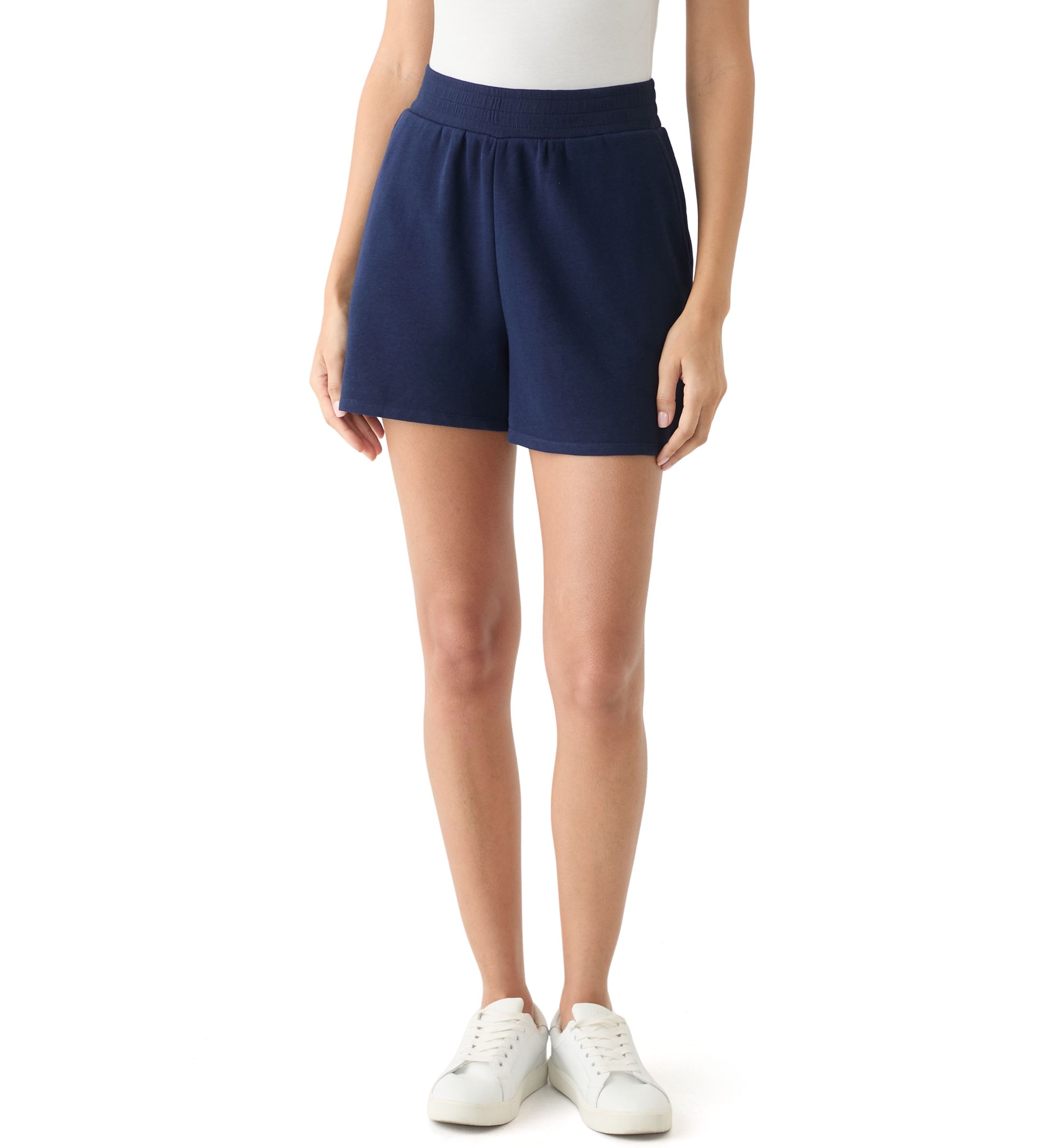 Womens Elastic Waist Shorts