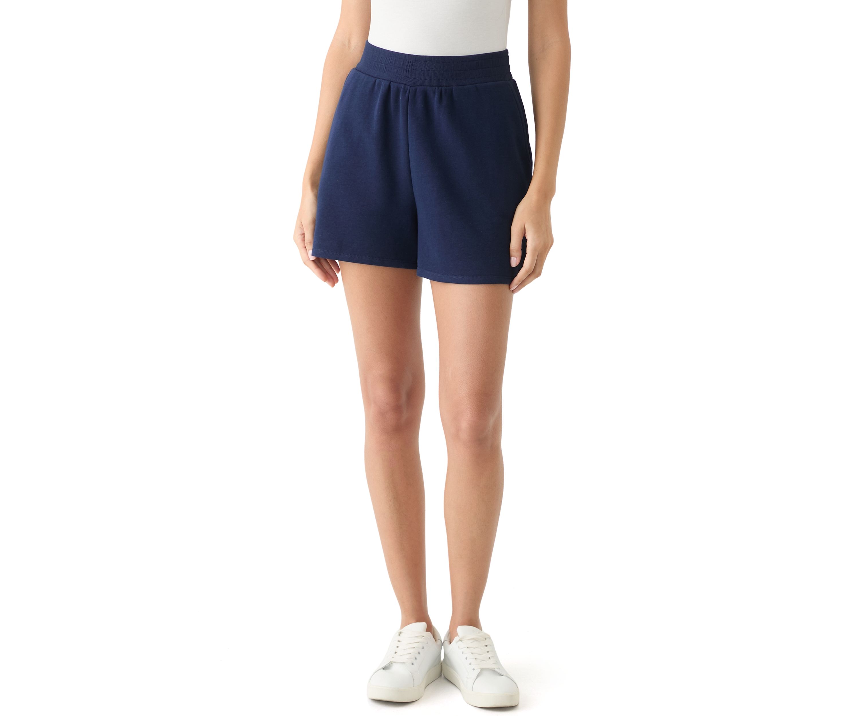 Womens Elastic Waist Shorts