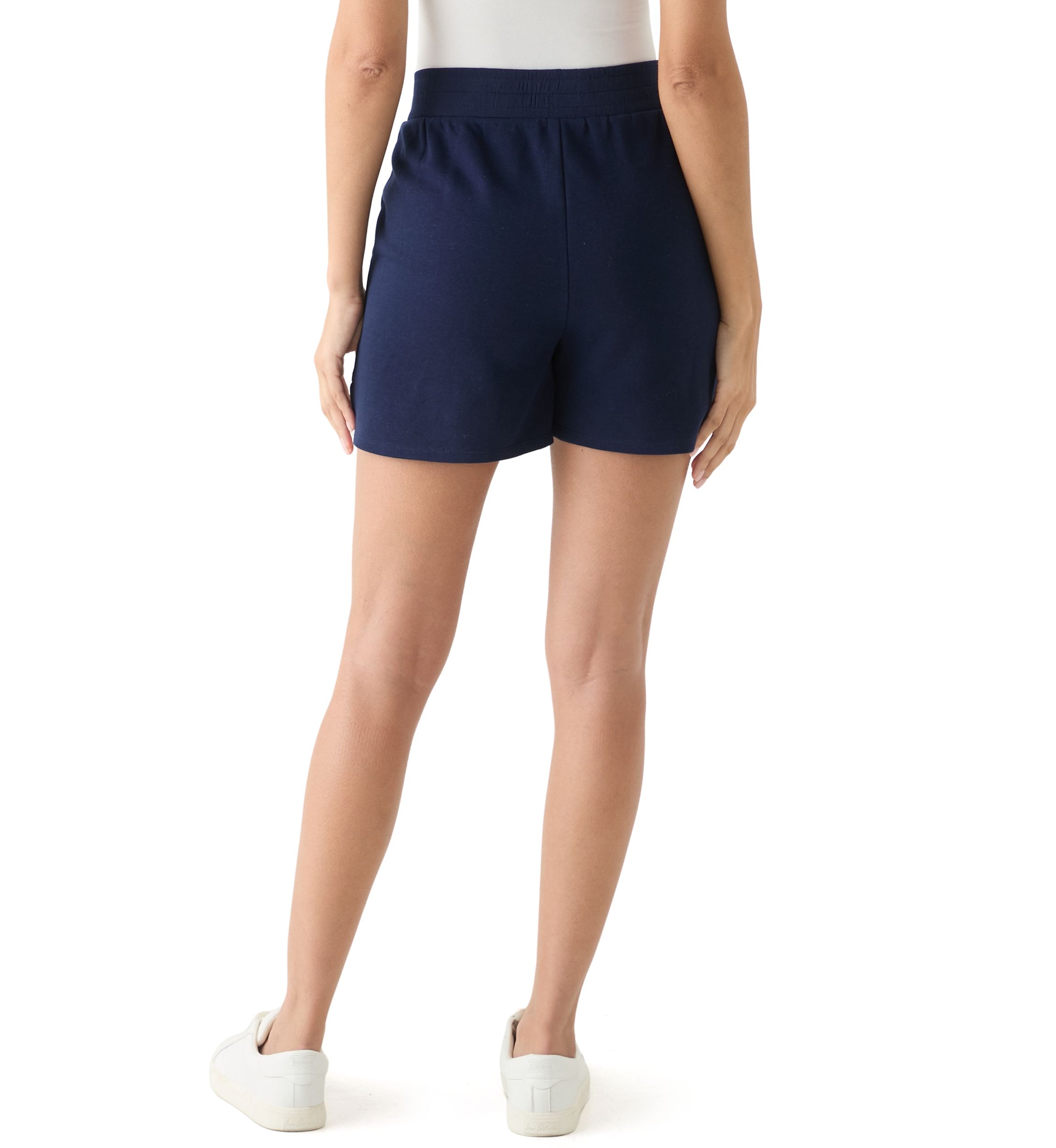 Womens Elastic Waist Shorts