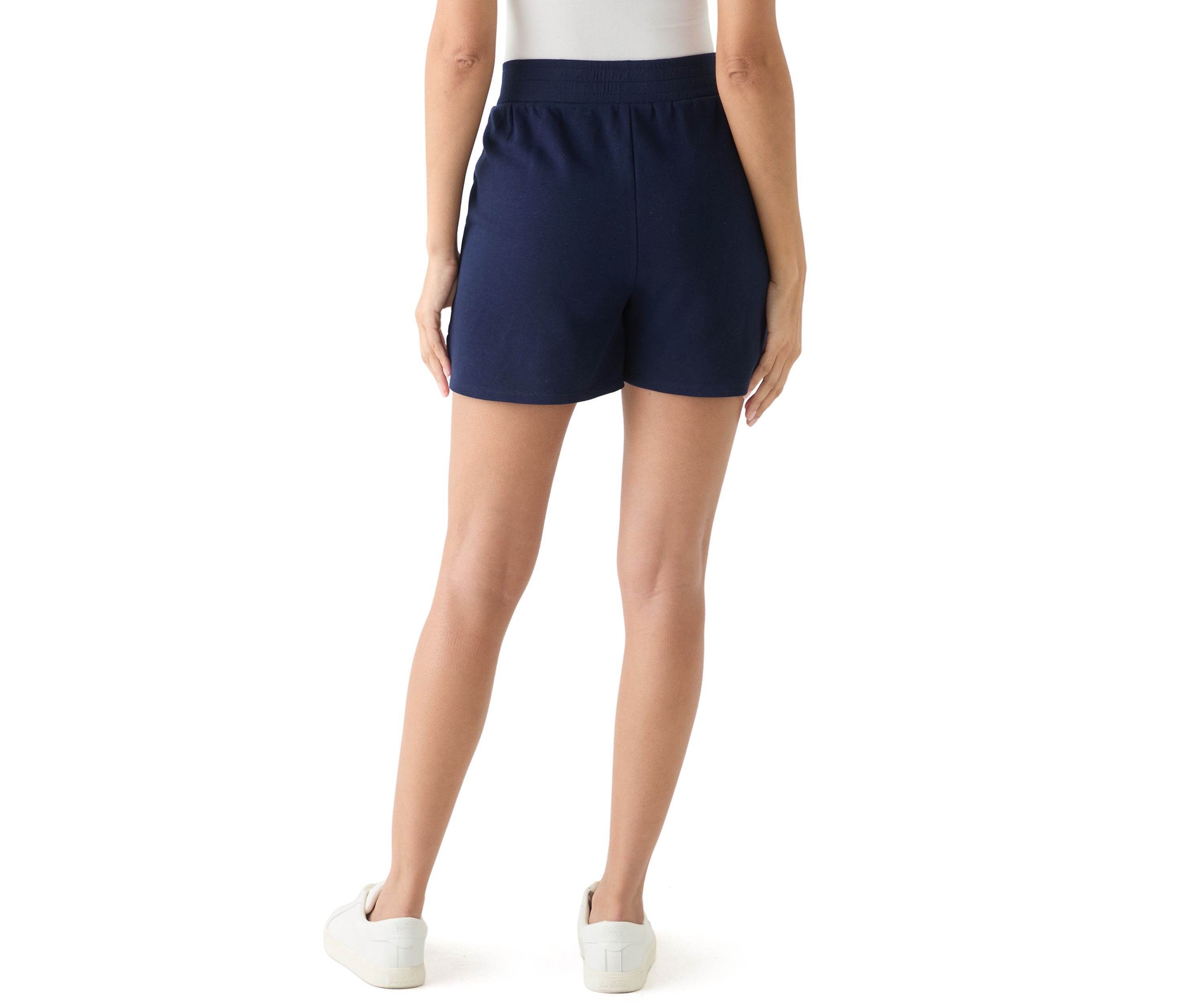Womens Elastic Waist Shorts